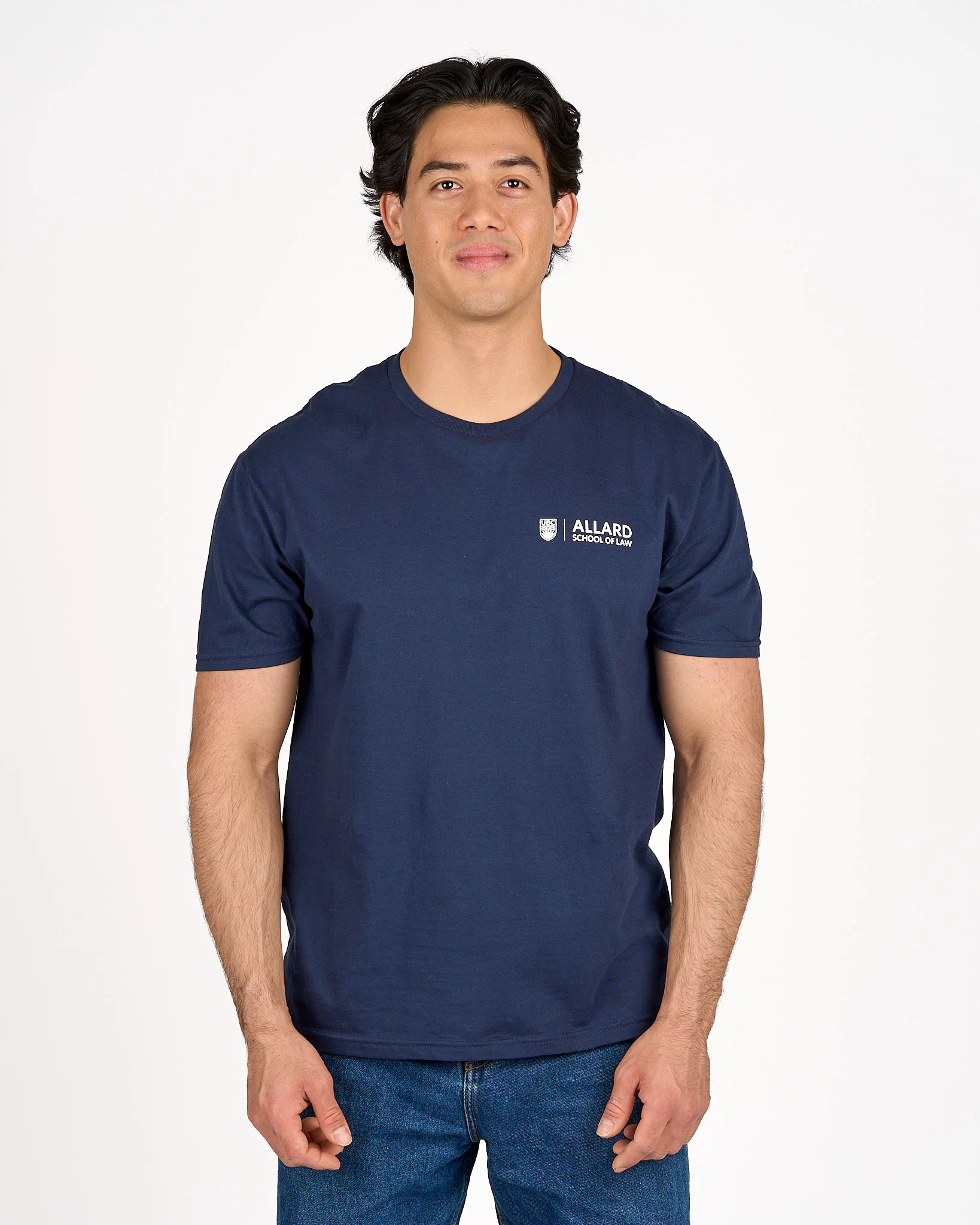 Allard Unisex Crewneck T-Shirt - Navy - Image 2
