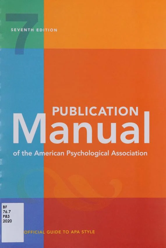 Publication Manual of the American Psychological Association