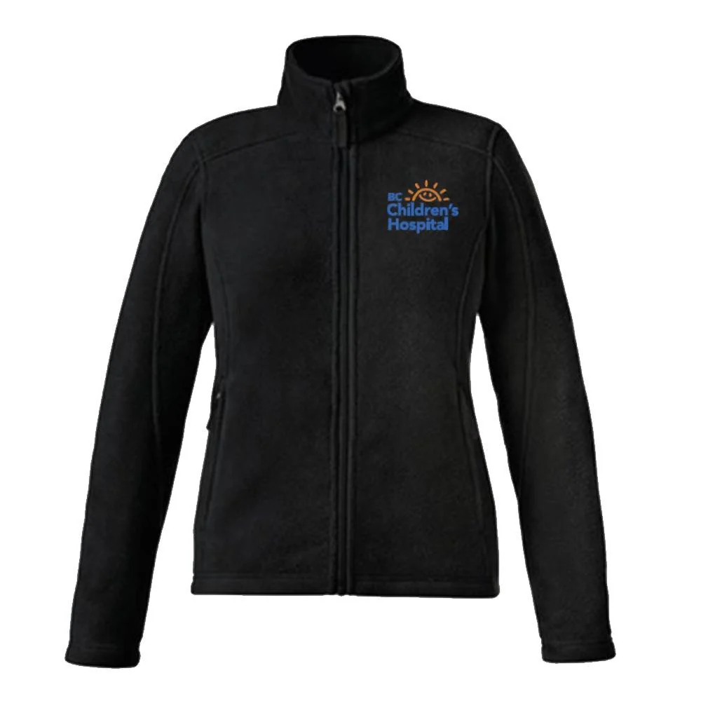 BCCH Women's Fleece Jacket With Embroidered Logo - Black