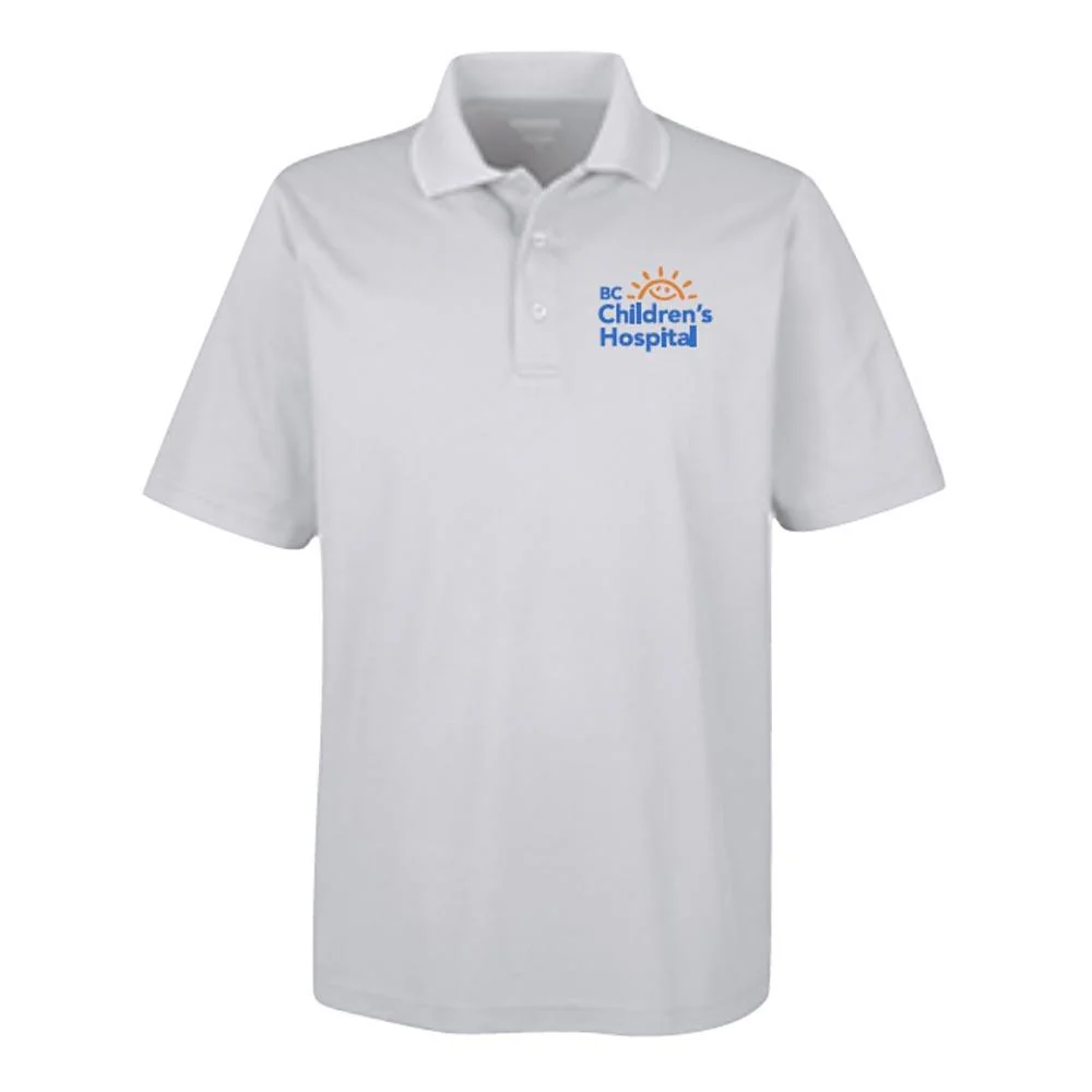 BCCH Women's Performance Polo Shirt With Embroidered Logo - White