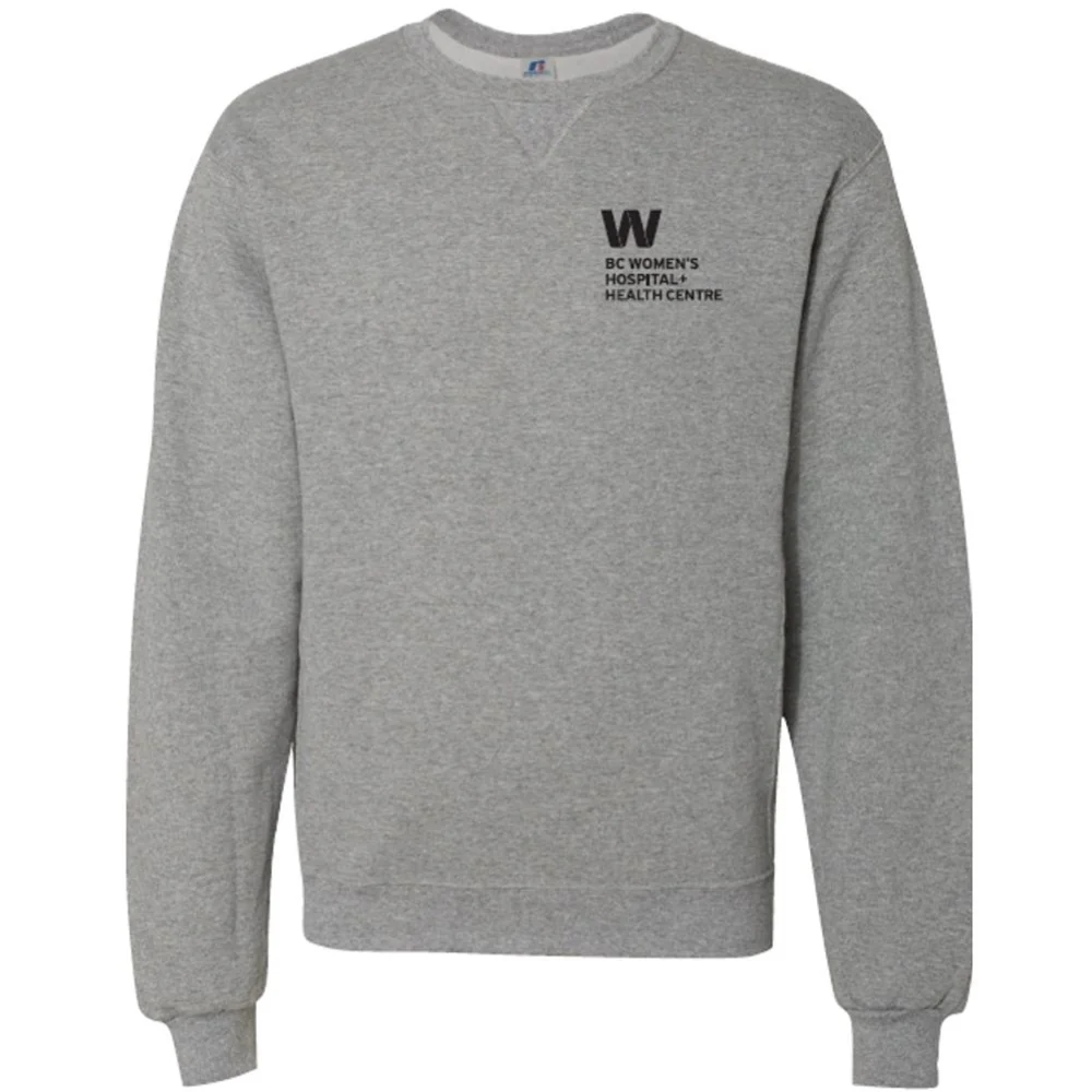 BCWH Crewneck Sweatshirt With Embroidered Logo - Grey