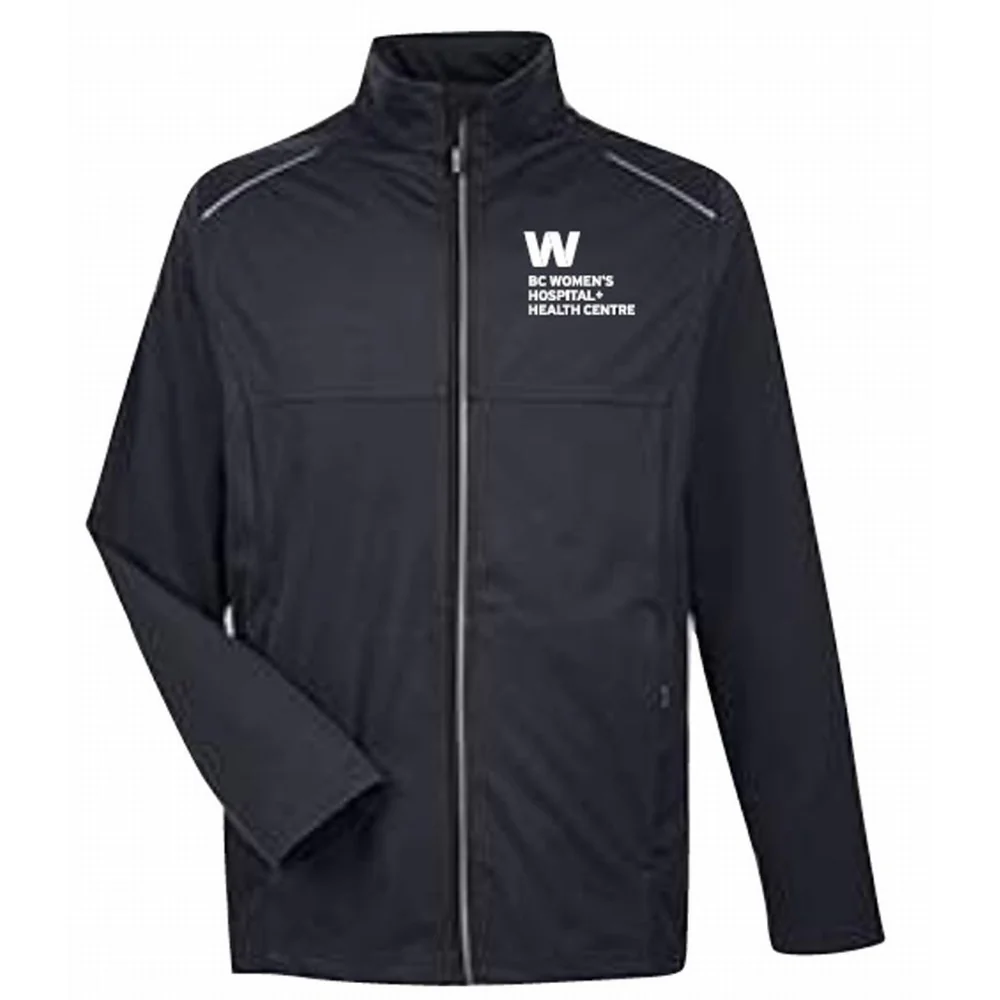 BCWH Men's Tech Shell Jacket With Embroidered Logo - Black