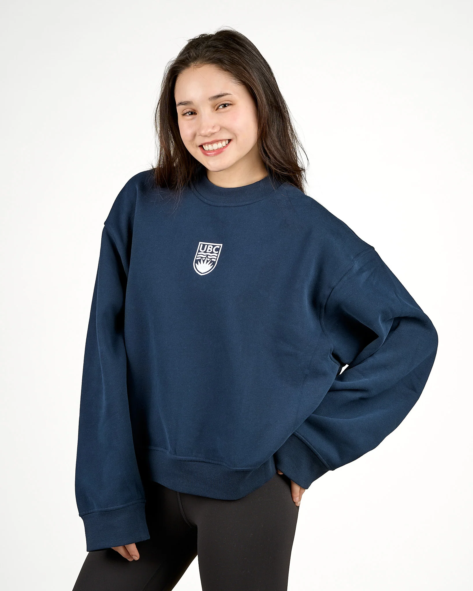 Crest Steady State Oversized Crew- True Navy - Image 2