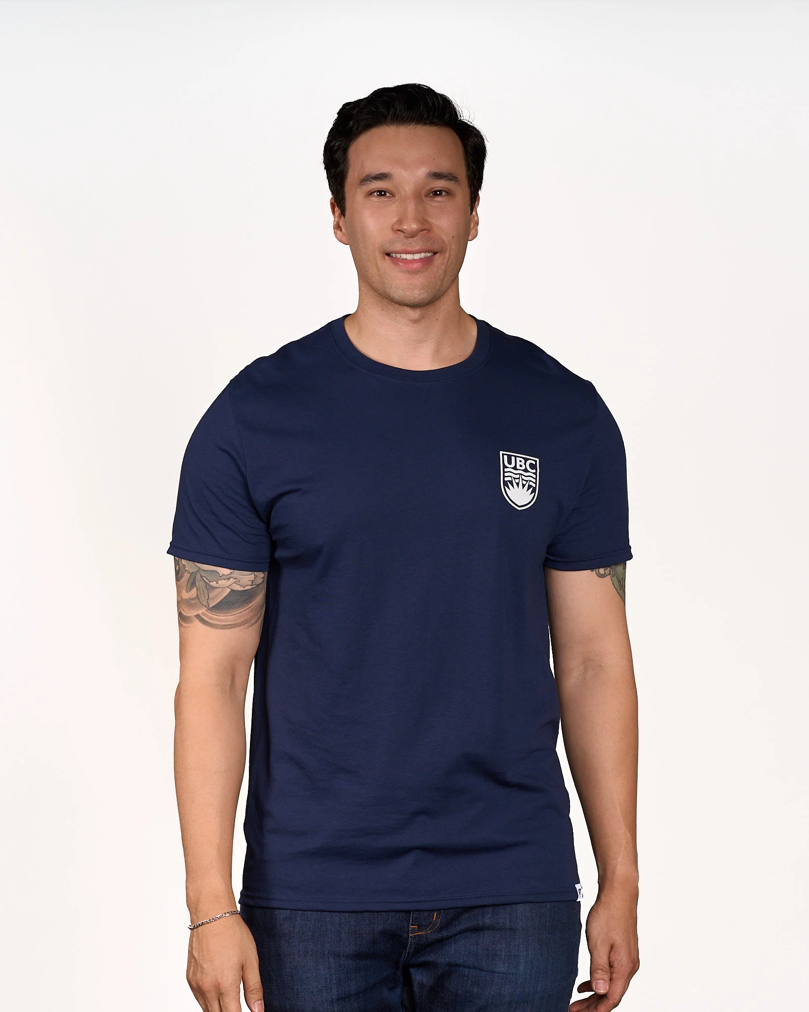 Crested T-Shirt Navy