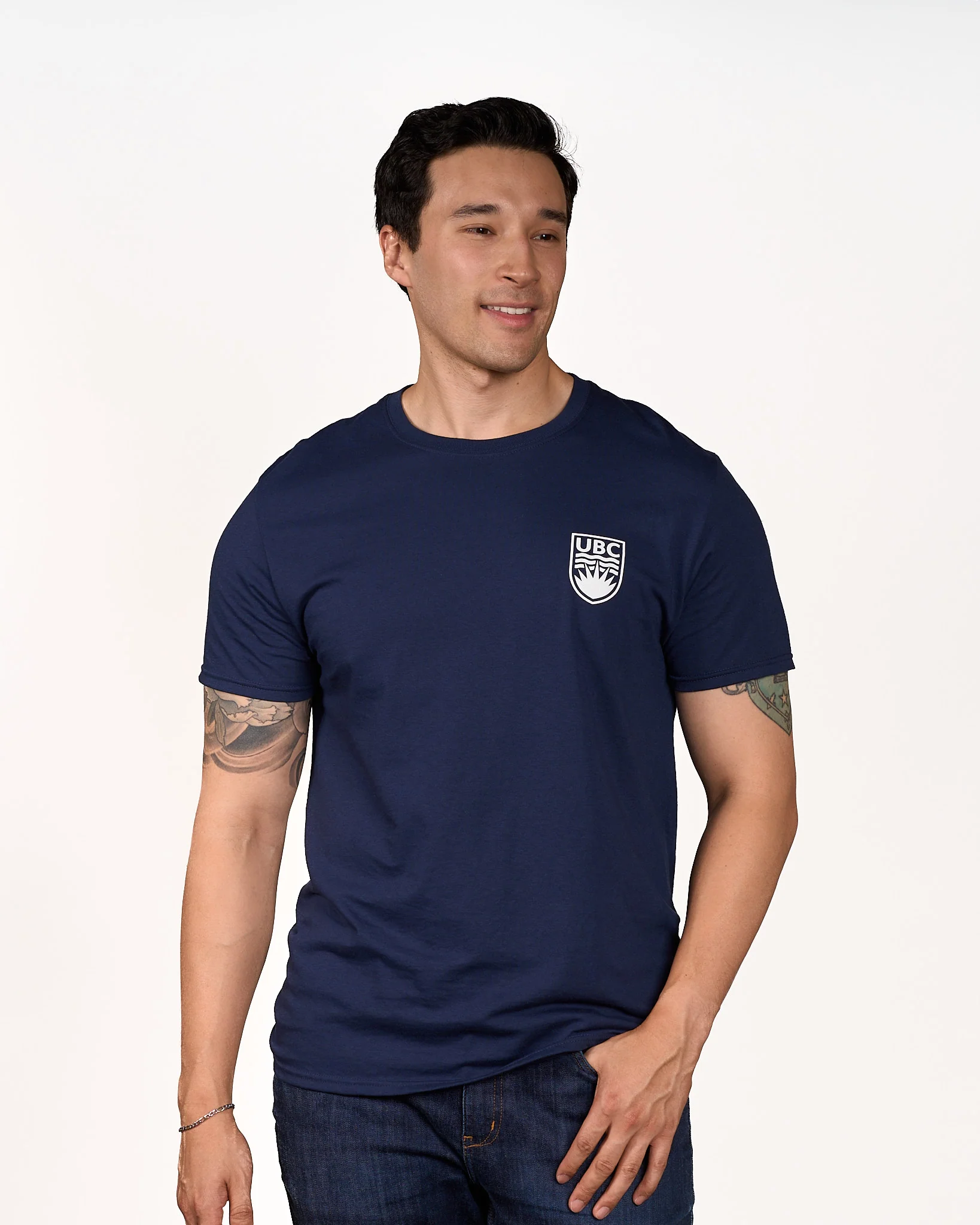 Crested T-Shirt Navy - Image 2