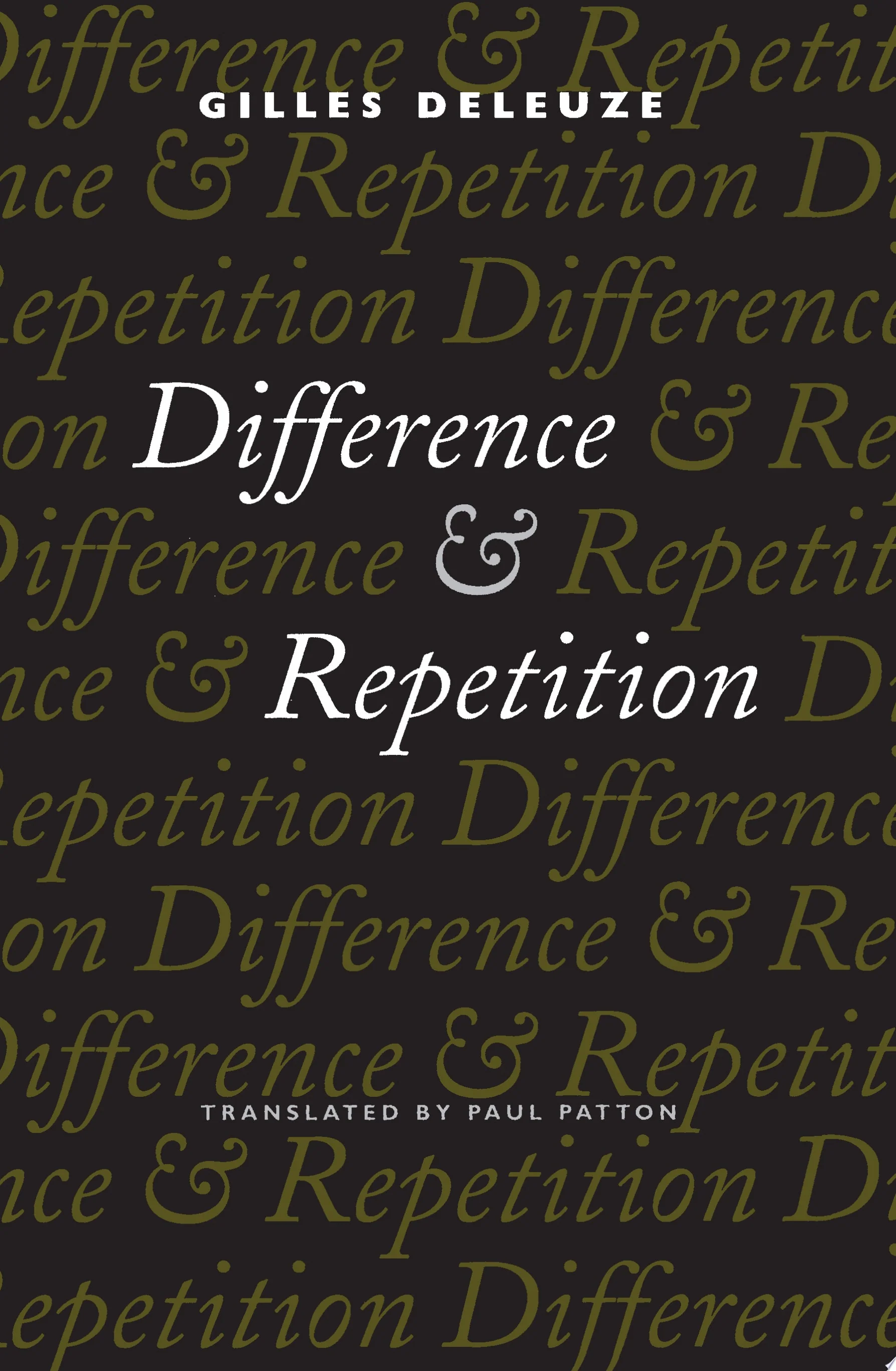 Difference and Repetition