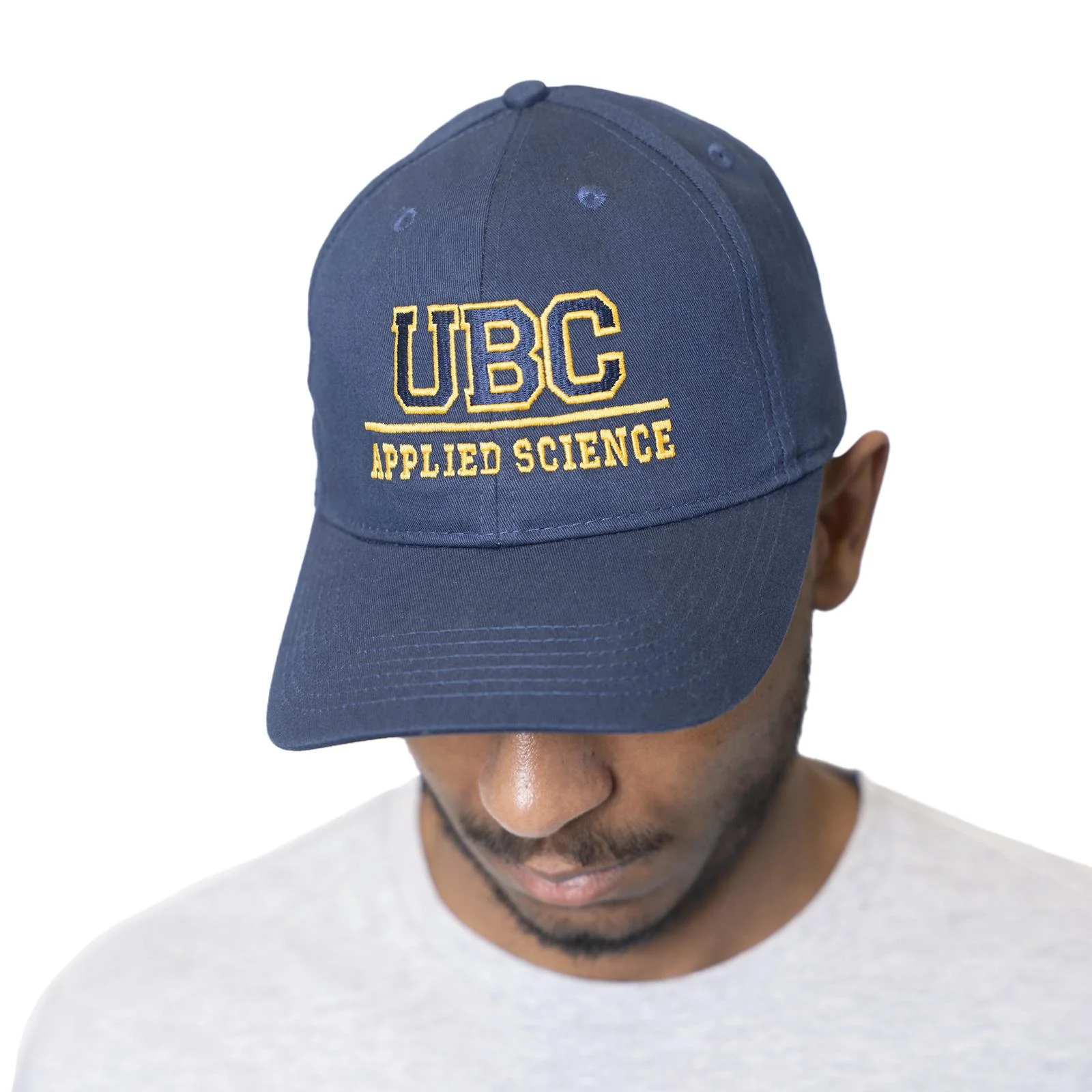 Faculty of Applied Science Cotton Twill Cap - Navy & Gold - Image 3