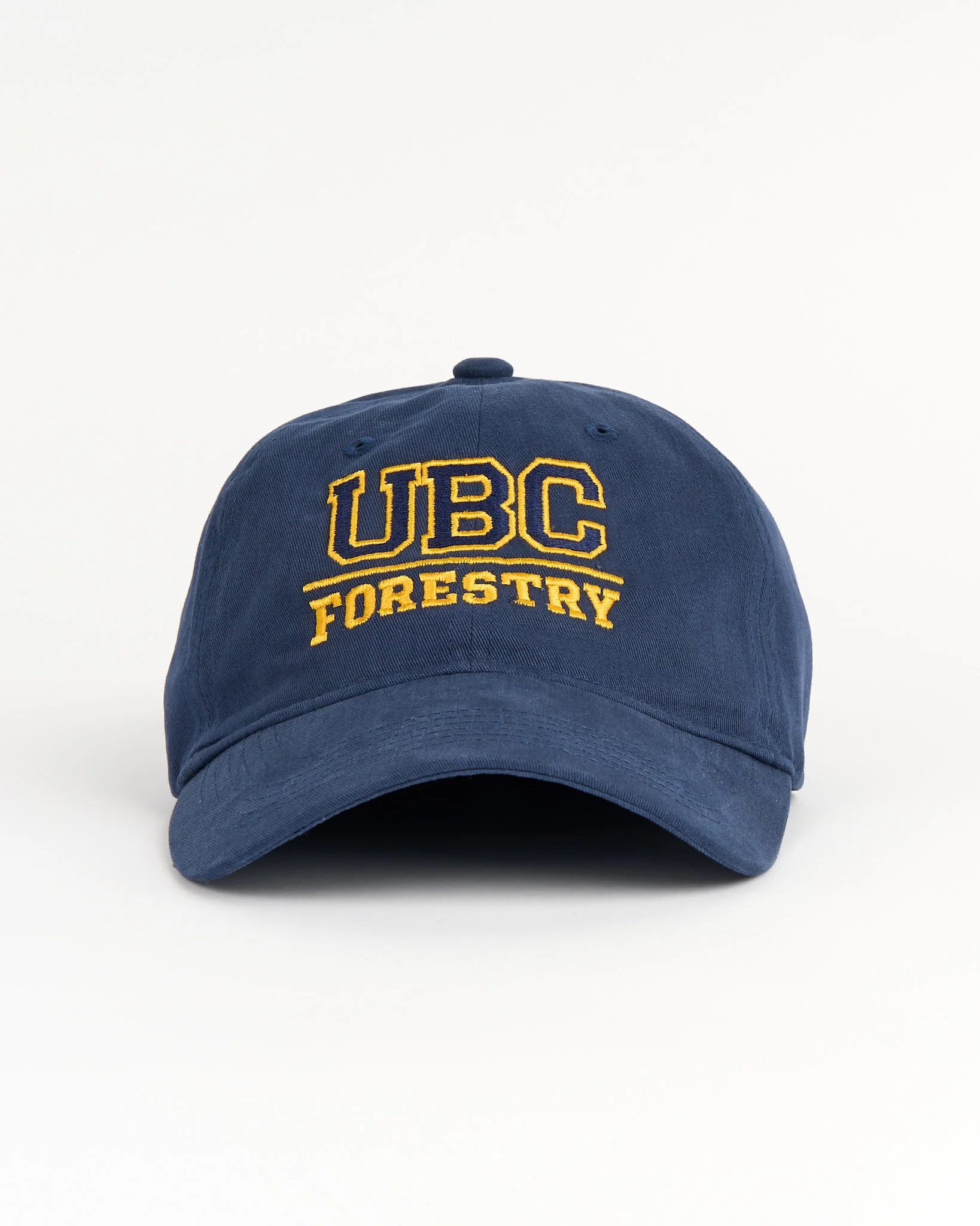 Faculty of Forestry Cotton Twill Cap - Navy & Gold - Image 2