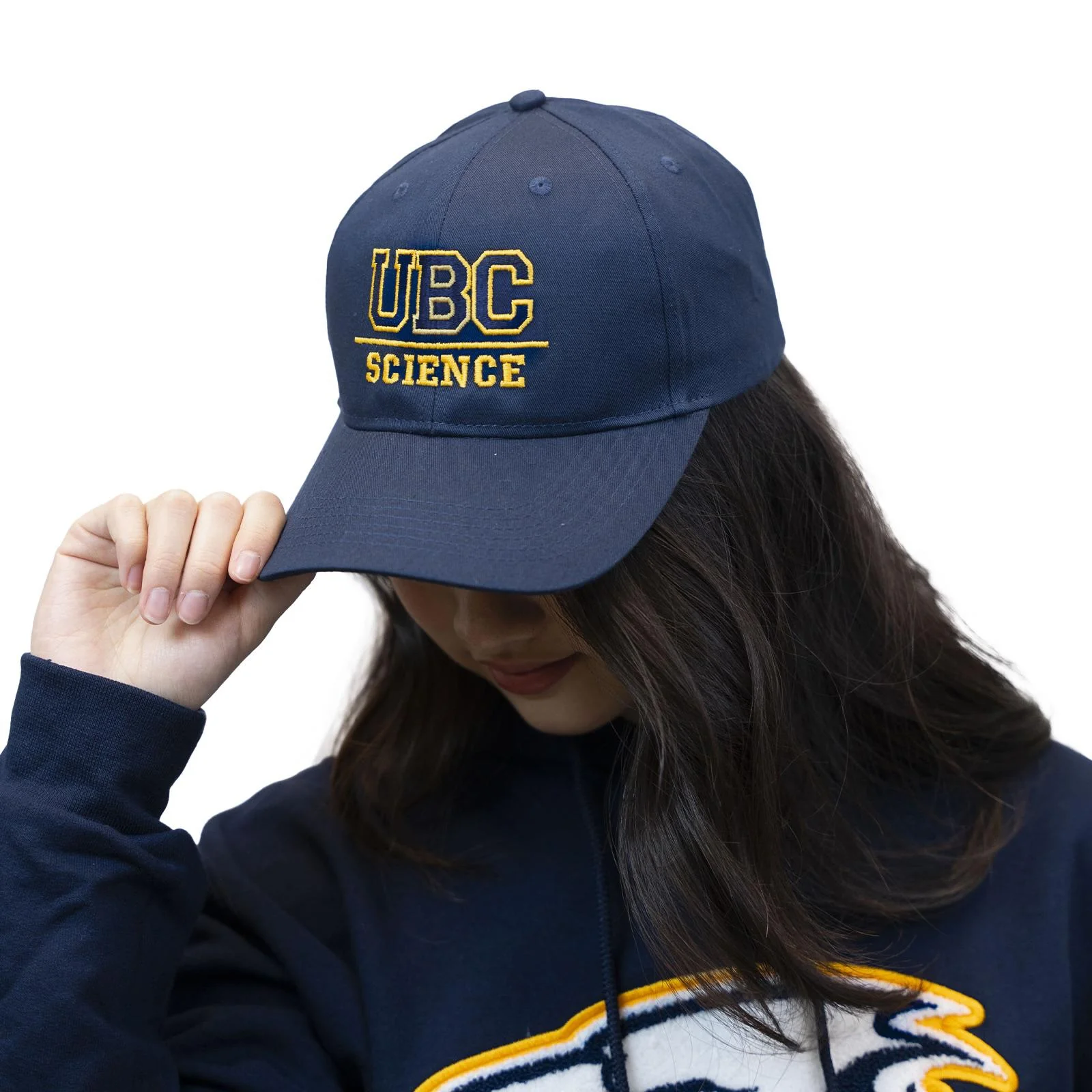 Faculty of Science Cotton Twill Cap - Navy & Gold - Image 3