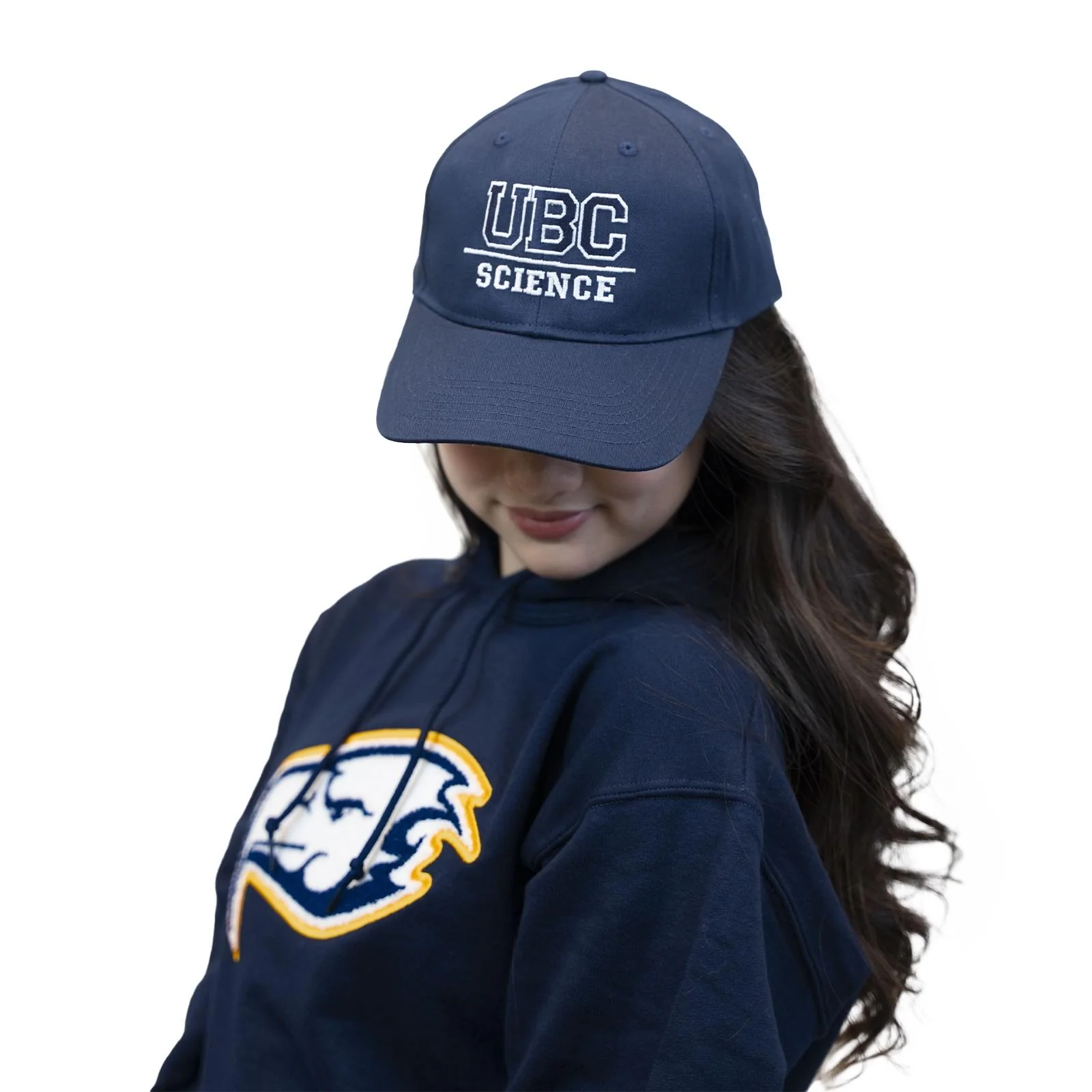 Faculty of Science Cotton Twill Cap - Navy & White - Image 3