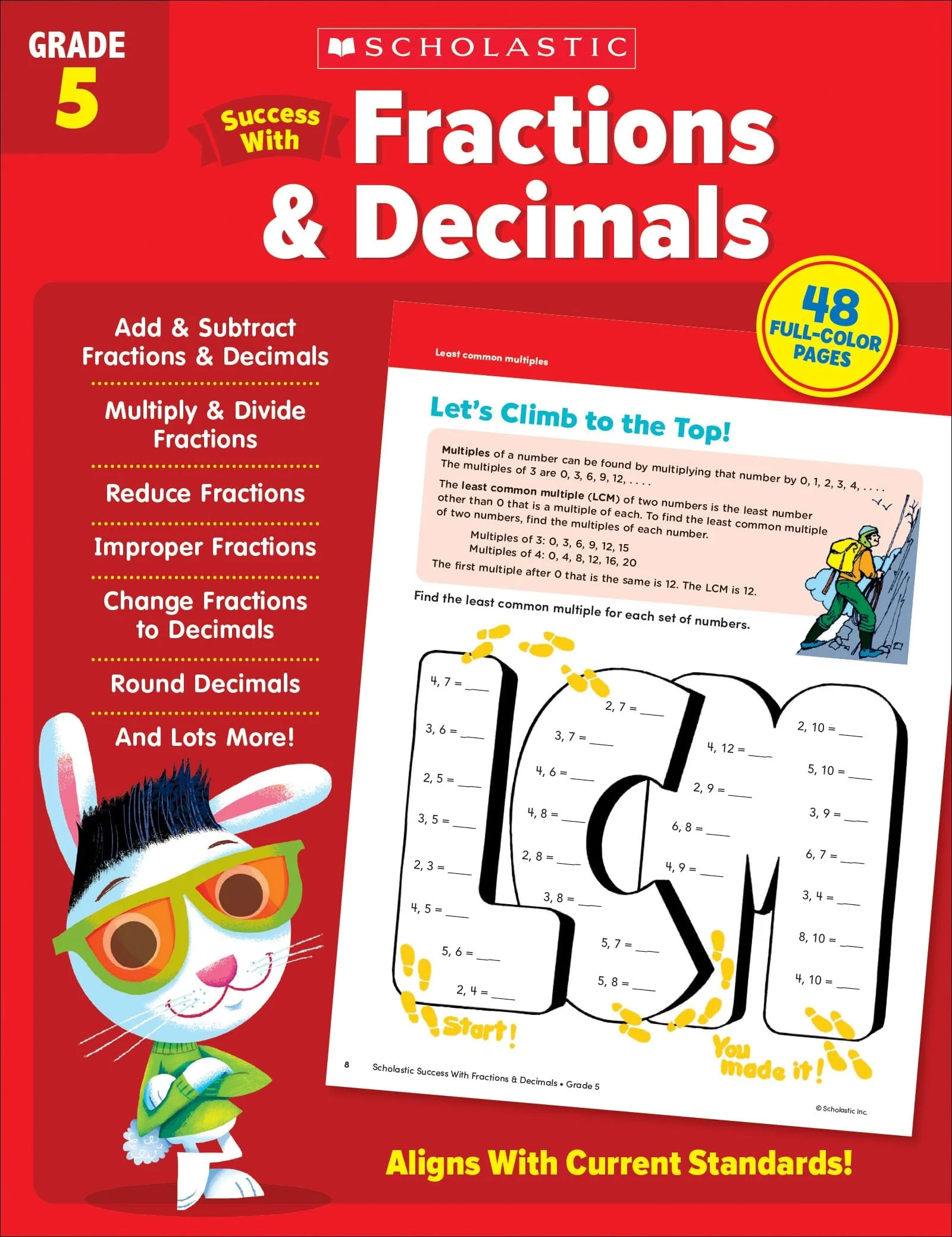 Scholastic Success with Fractions and Decimals Grade 5 Workbook