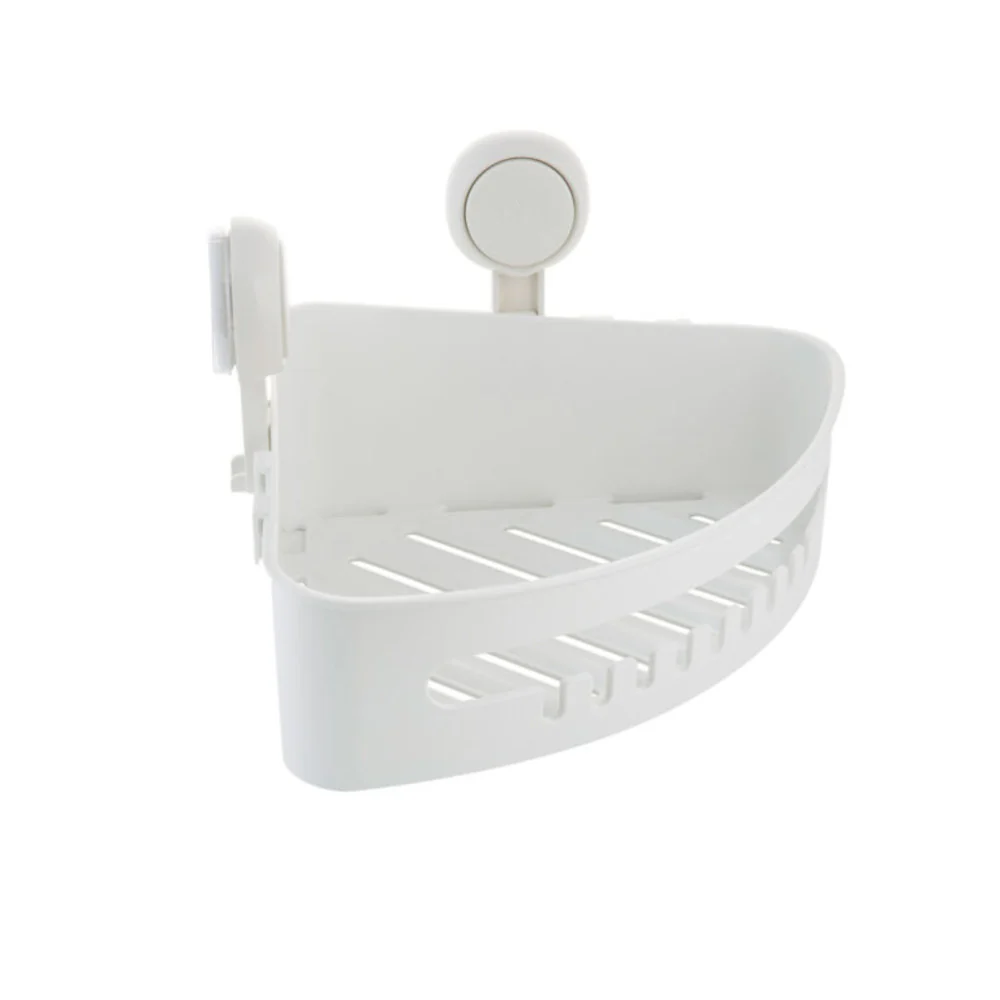 Gel-Suction Power Lock Corner Shower Basket