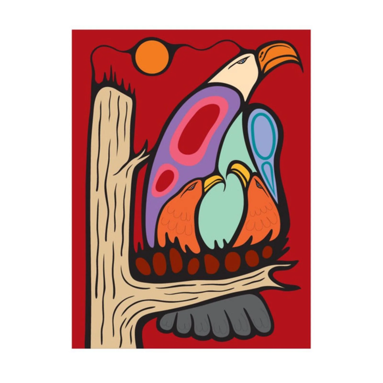 Greeting Card, Eagles By Mark A Jacobson
