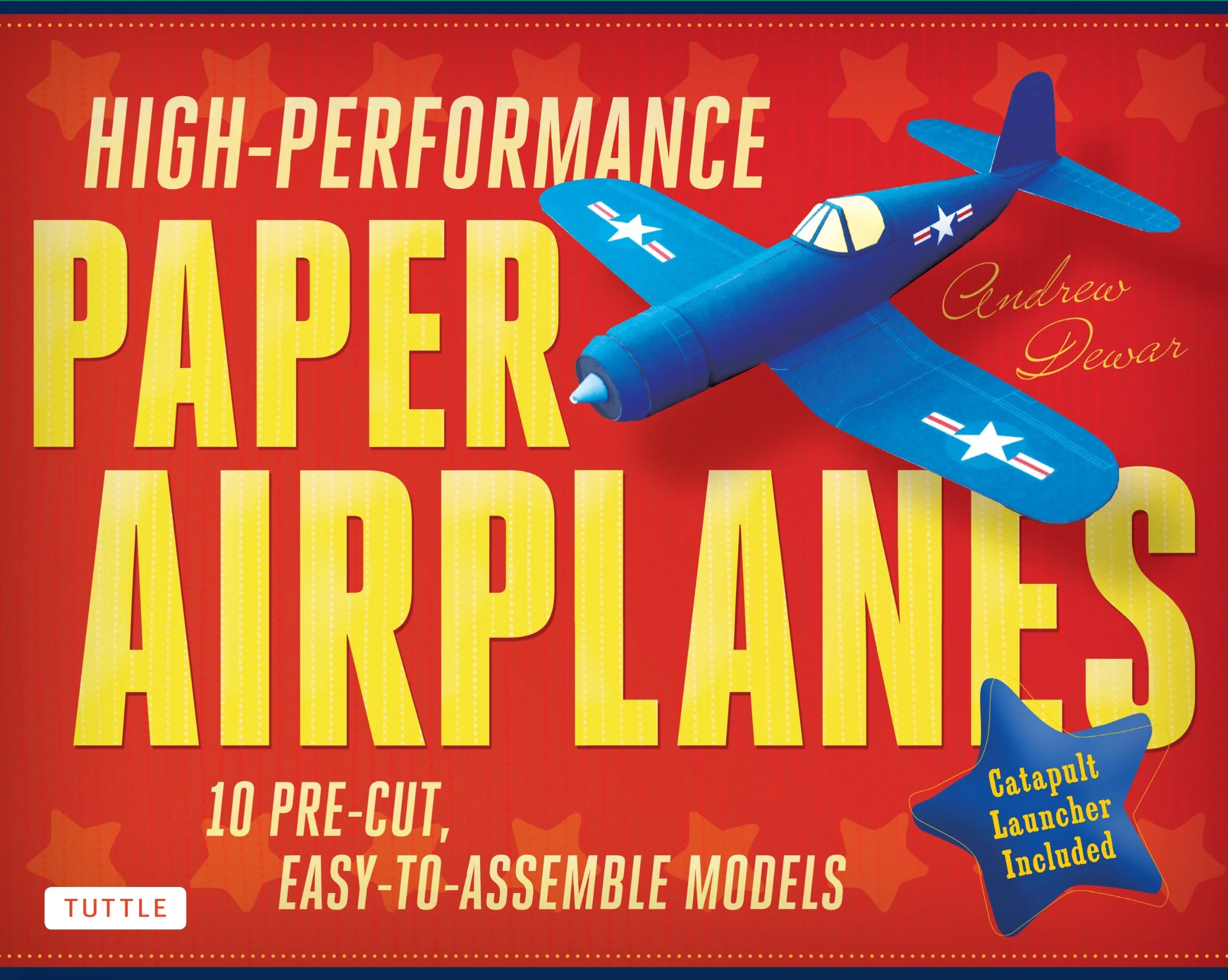 High-Performance Paper Airplanes Kit 10 Pre-cut, Easy-to-Assemble Models [Origami Kit with Pop-Out Cards, Book, & Catapult]