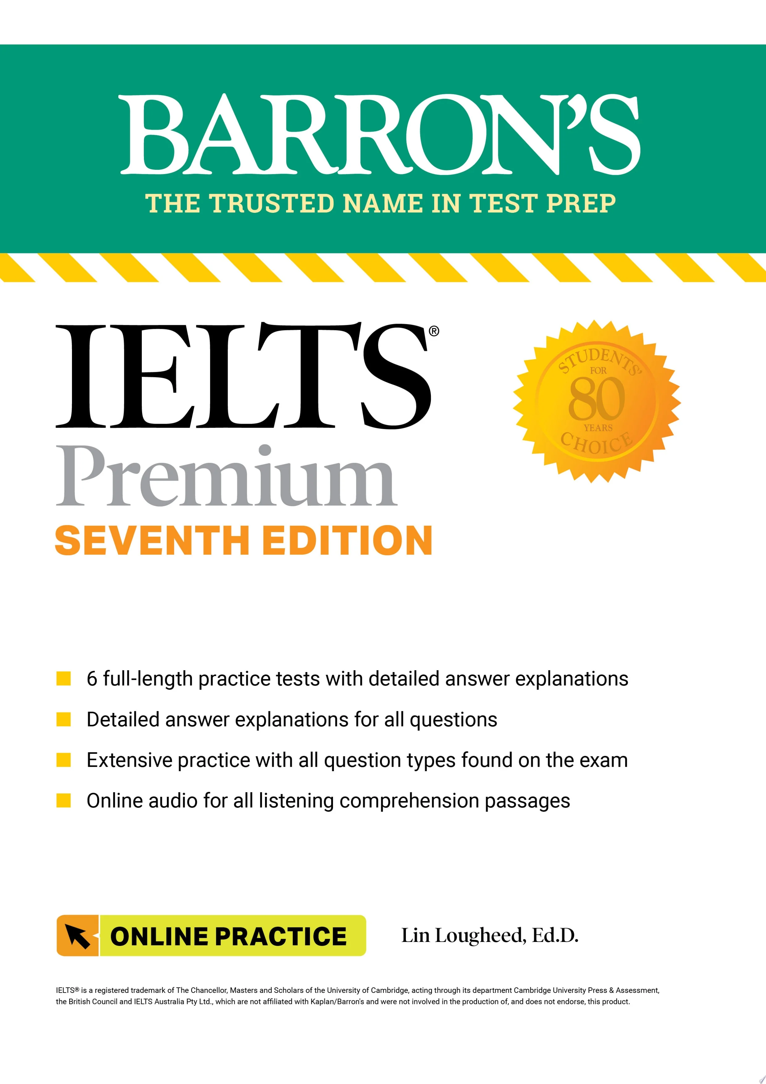 IELTS Premium: 6 Practice Tests + Comprehensive Review + Online Audio, Seventh Edition