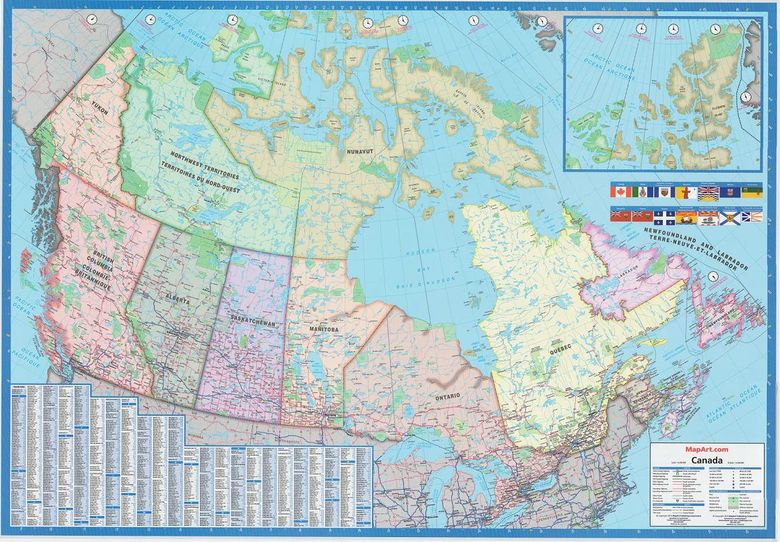 Canada Wall Map