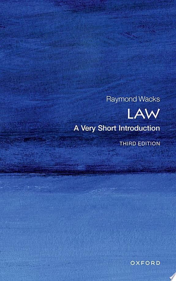 Law A Very Short Introduction