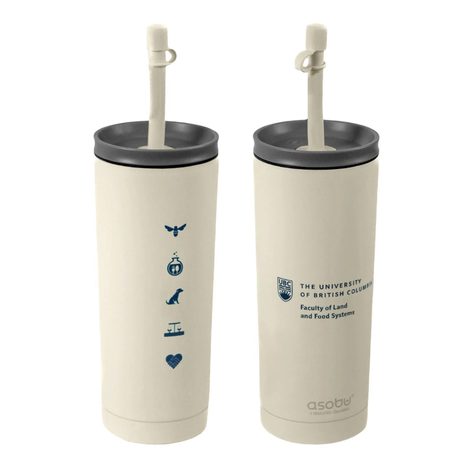 LFS Travel Mug With Straw - Off white