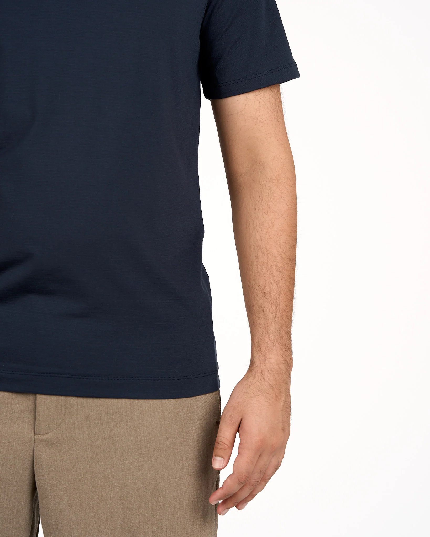 Mens Crested Evolution Short Sleeve Polo - Navy - Image 5