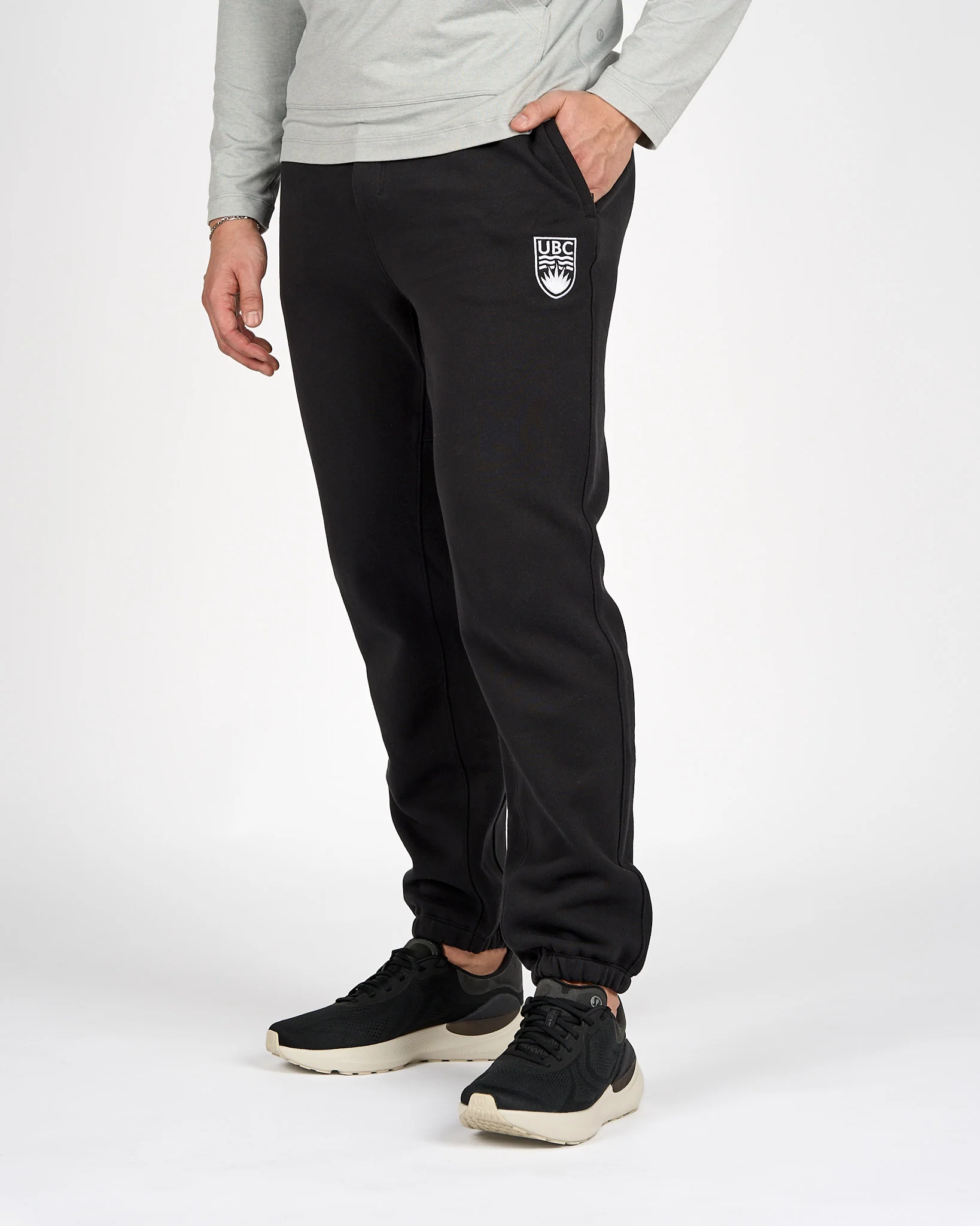 Mens Crested Steady State Classic-Fit Jogger - Black