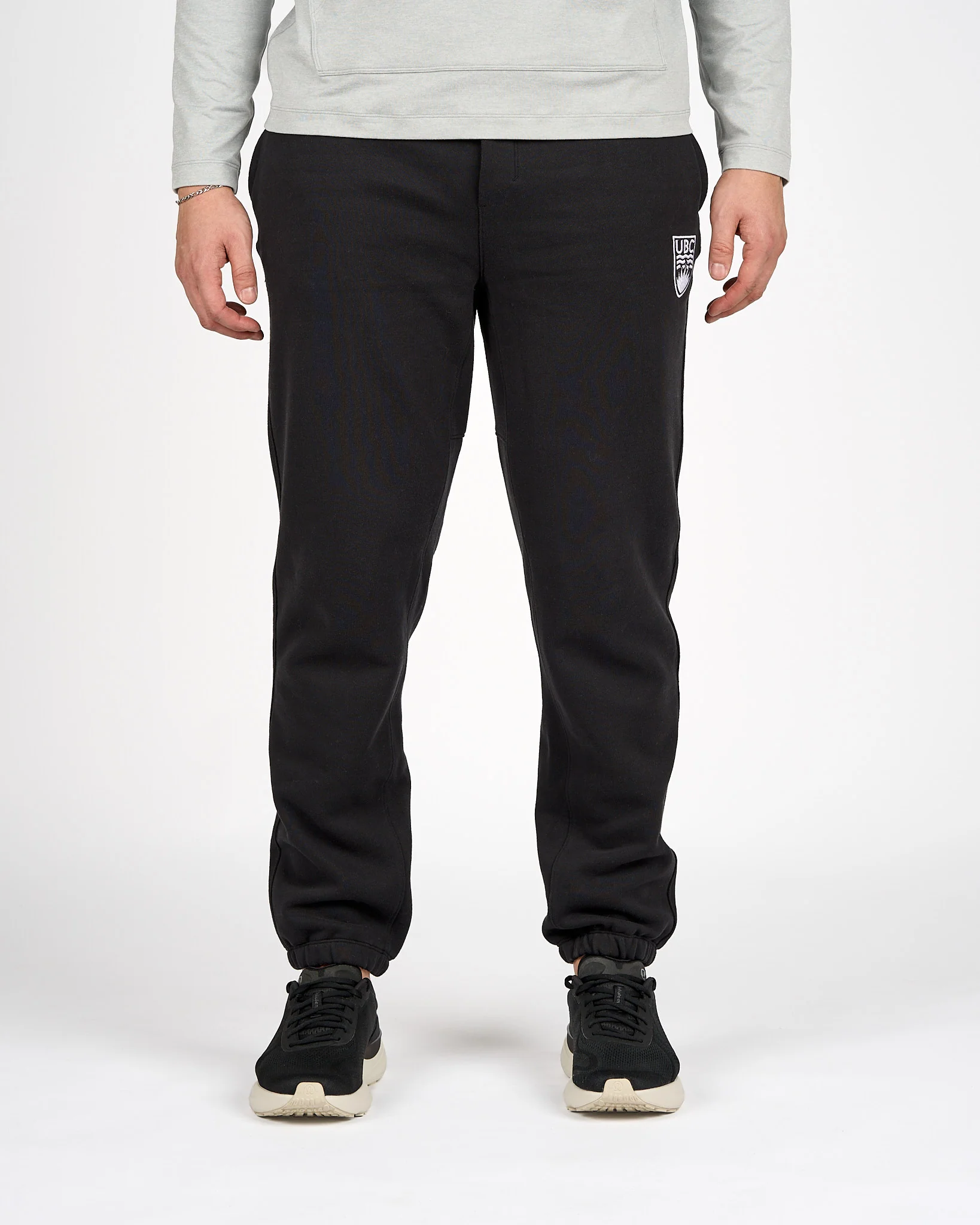 Mens Crested Steady State Classic-Fit Jogger - Black - Image 2