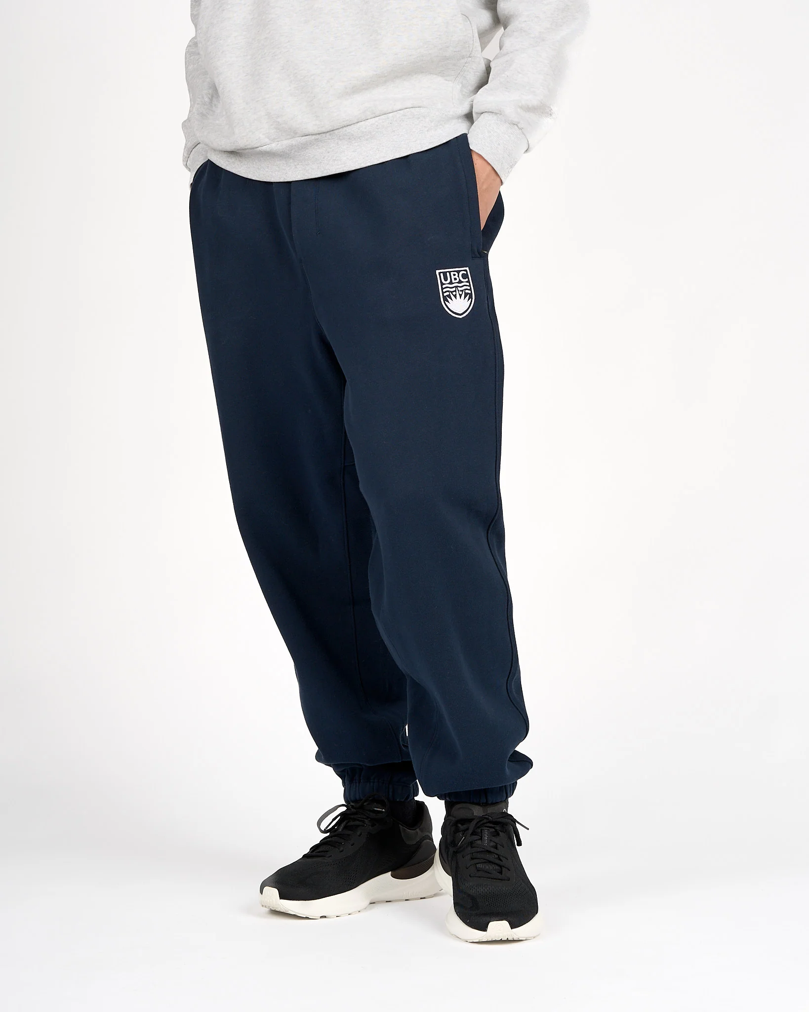 Mens Crested Steady State Classic-Fit Jogger True Navy - Image 2
