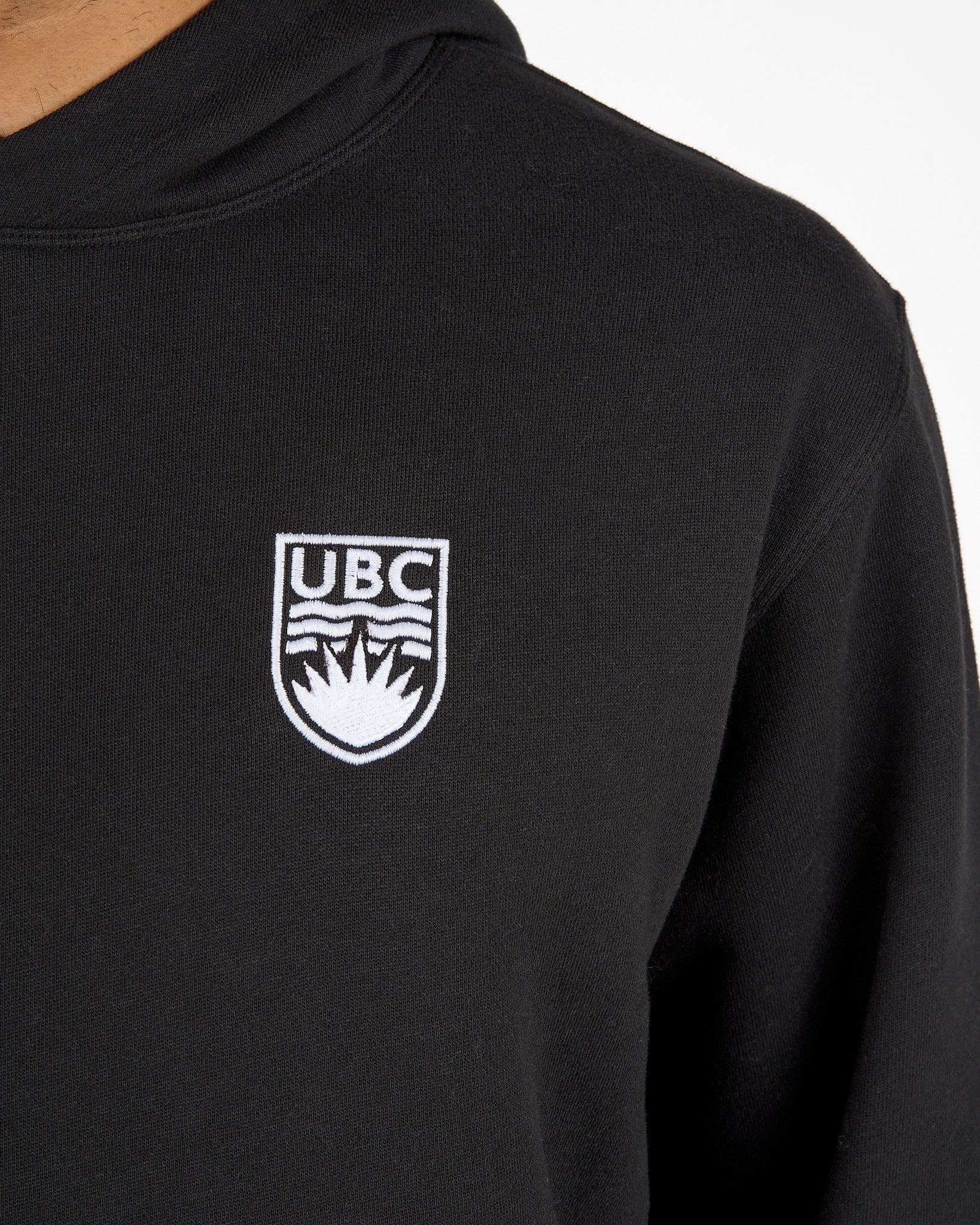 Mens Crested Steady State Pullover Hoodie - Black - Image 2