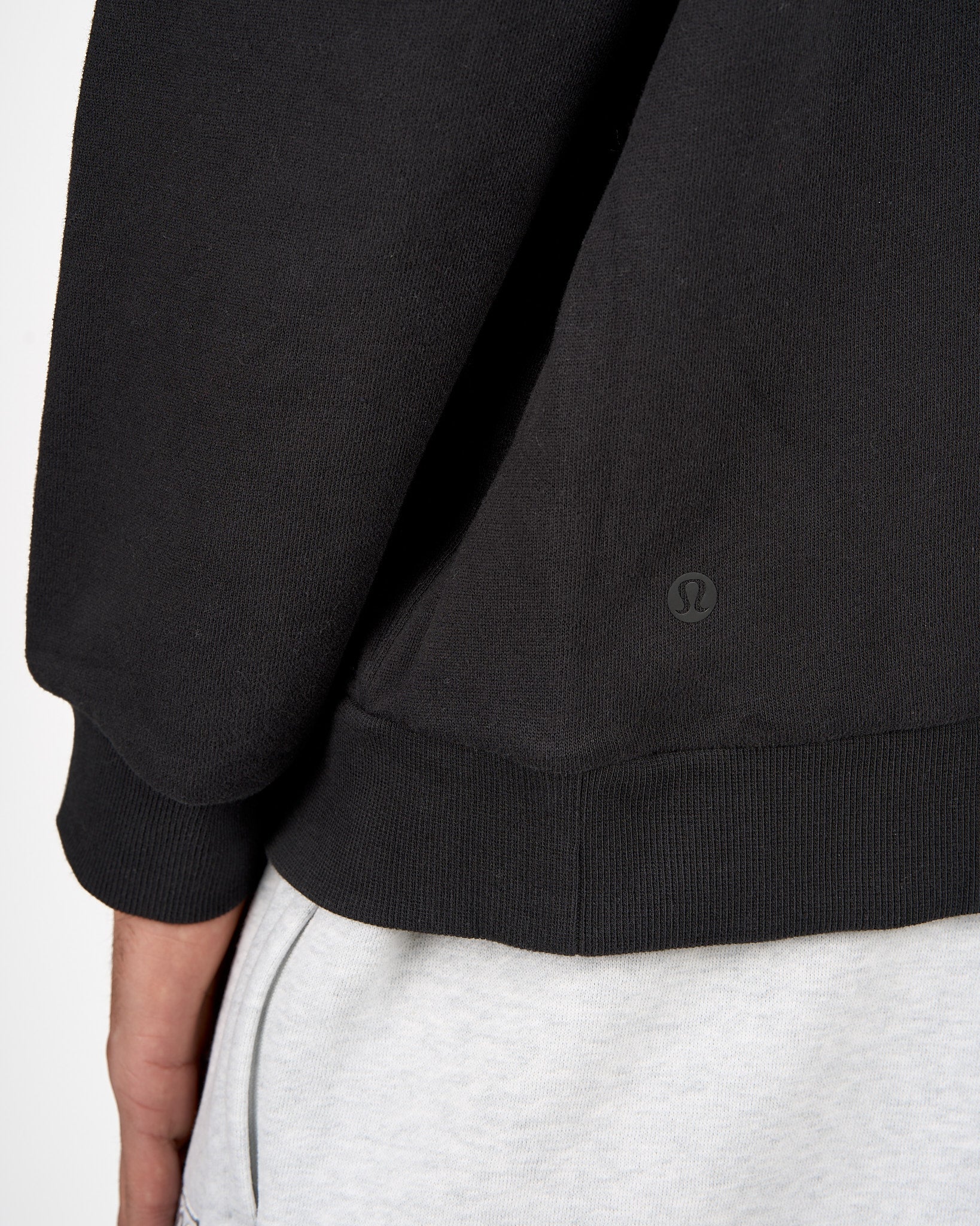 Mens Crested Steady State Pullover Hoodie - Black - Image 4