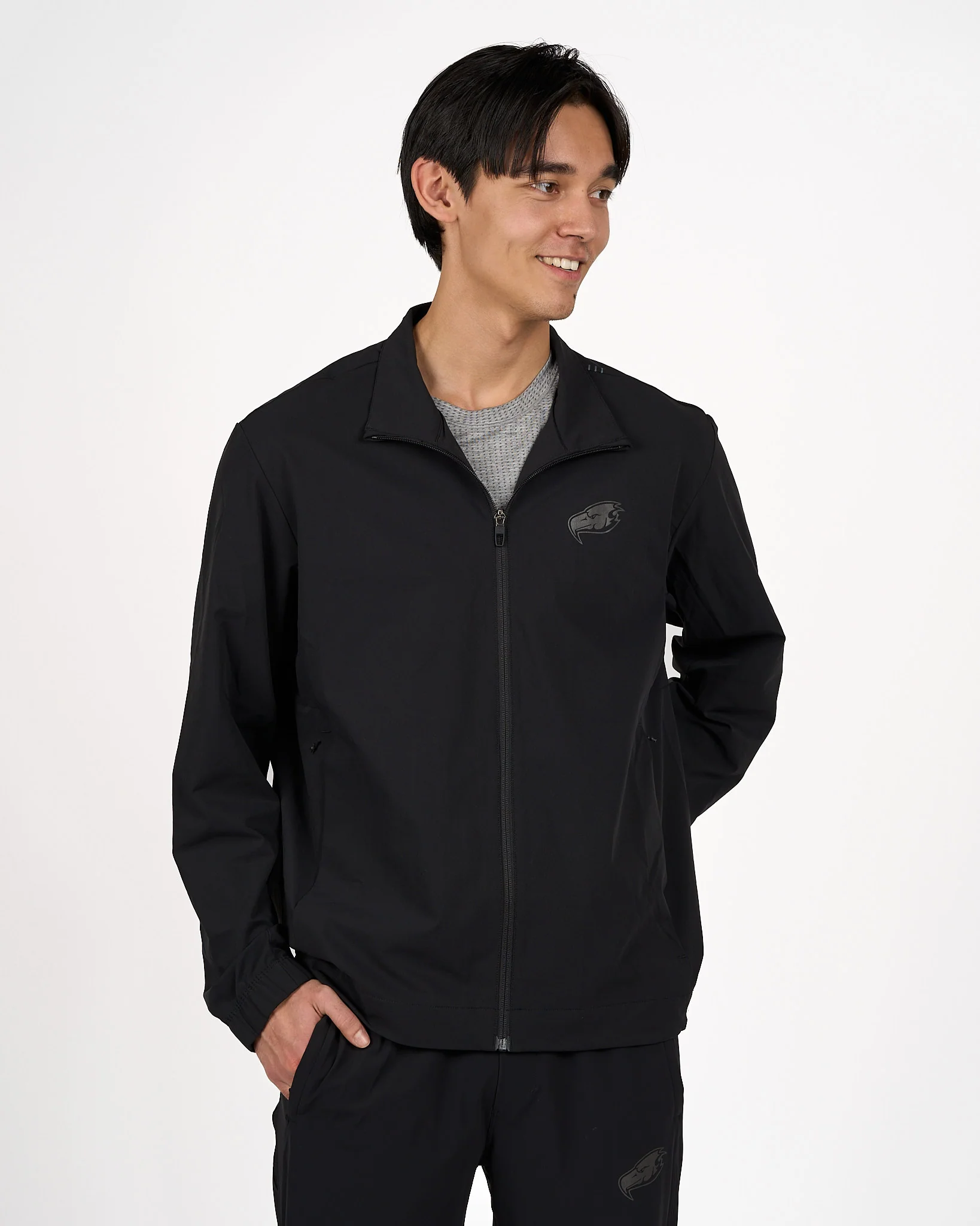 Mens Thunderbird Zeroed In Track Jacket - Black - Image 3