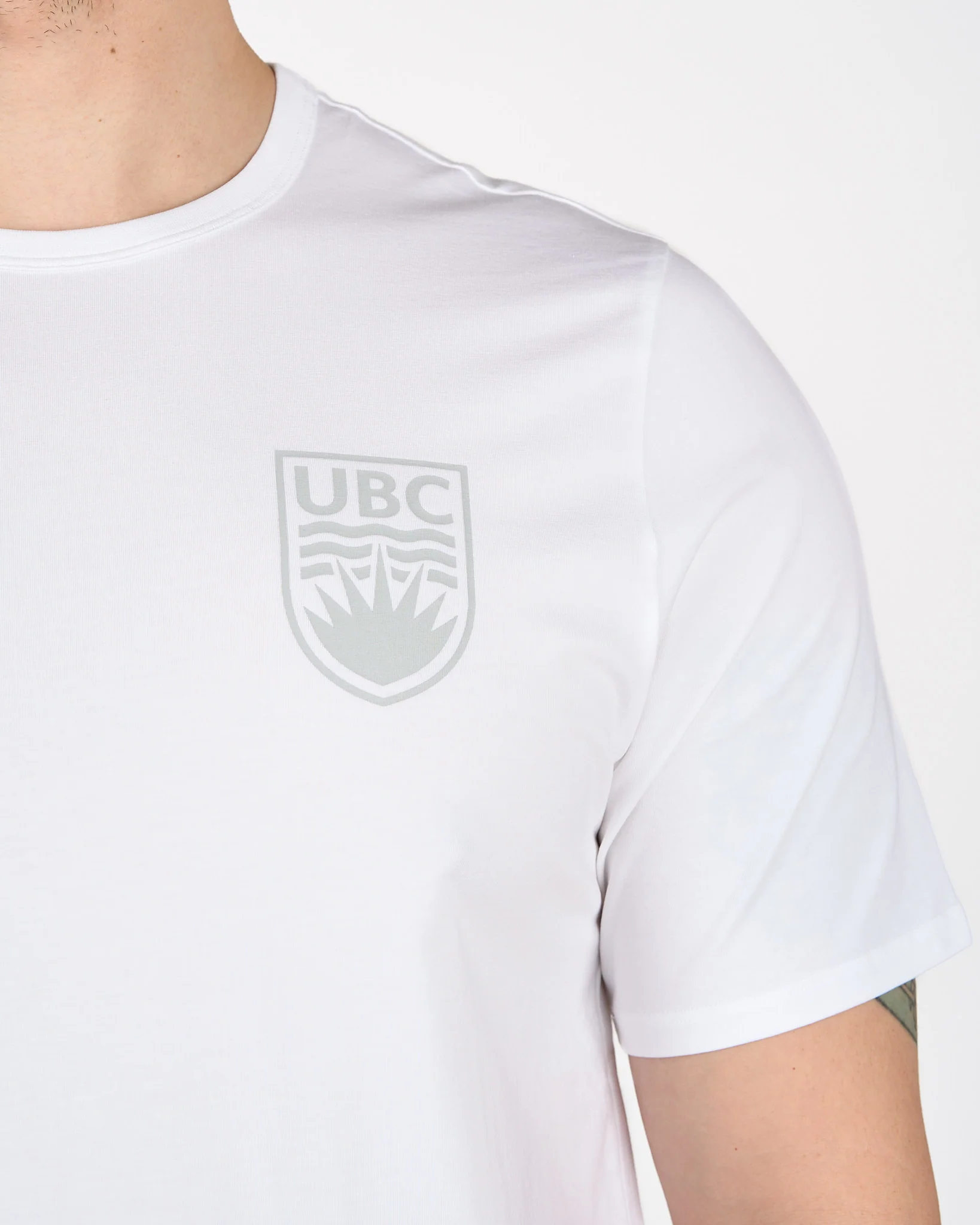 Mens UBC Organic Cotton Classic-Fit T-Shirt - White - Image 2
