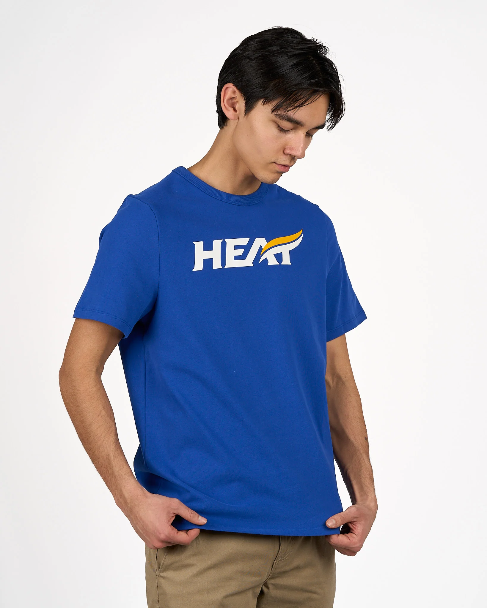 Mens UBCO Heat Heavyweight Cotton T-Shirt - Blue - Image 3