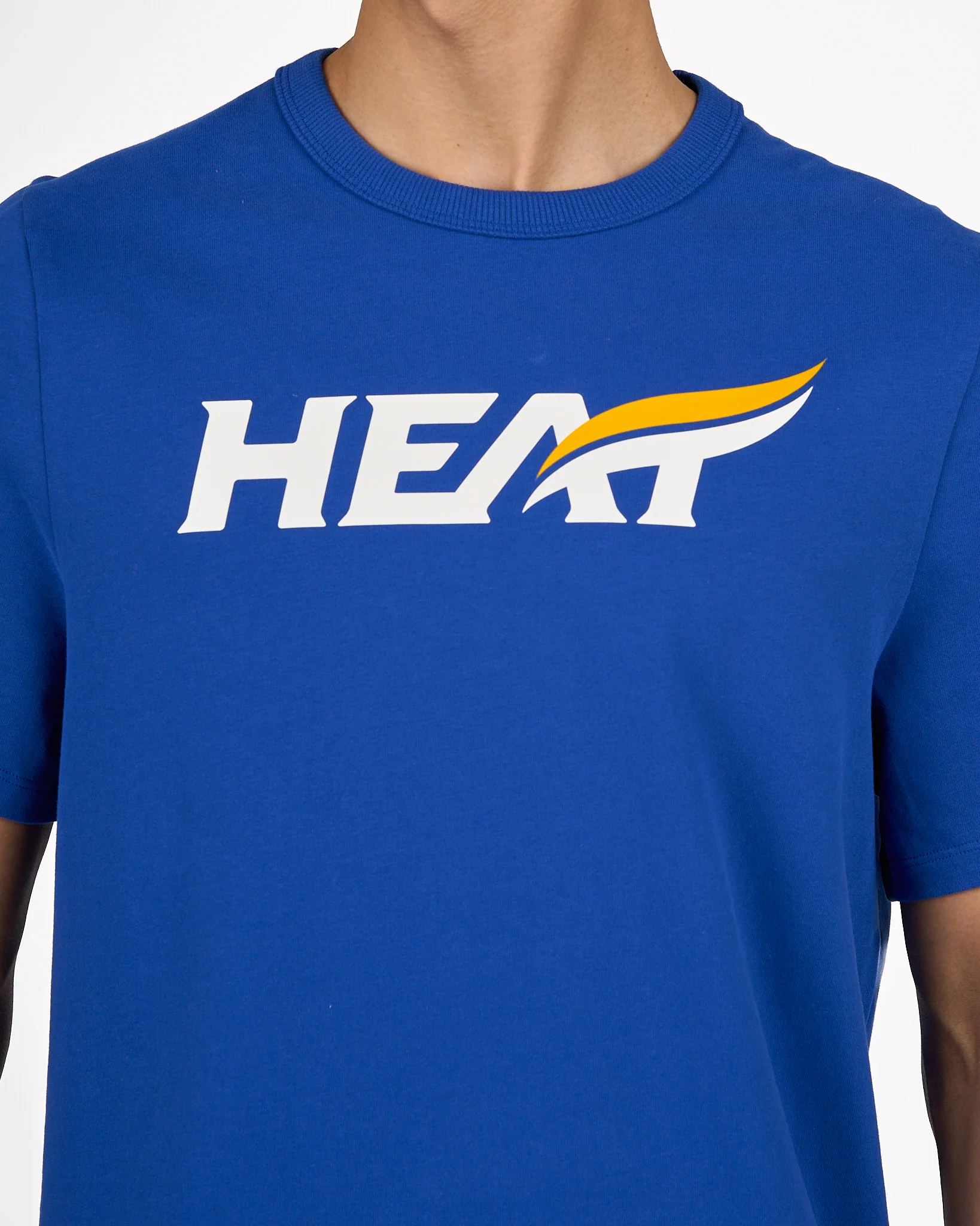 Mens UBCO Heat Heavyweight Cotton T-Shirt - Blue - Image 5