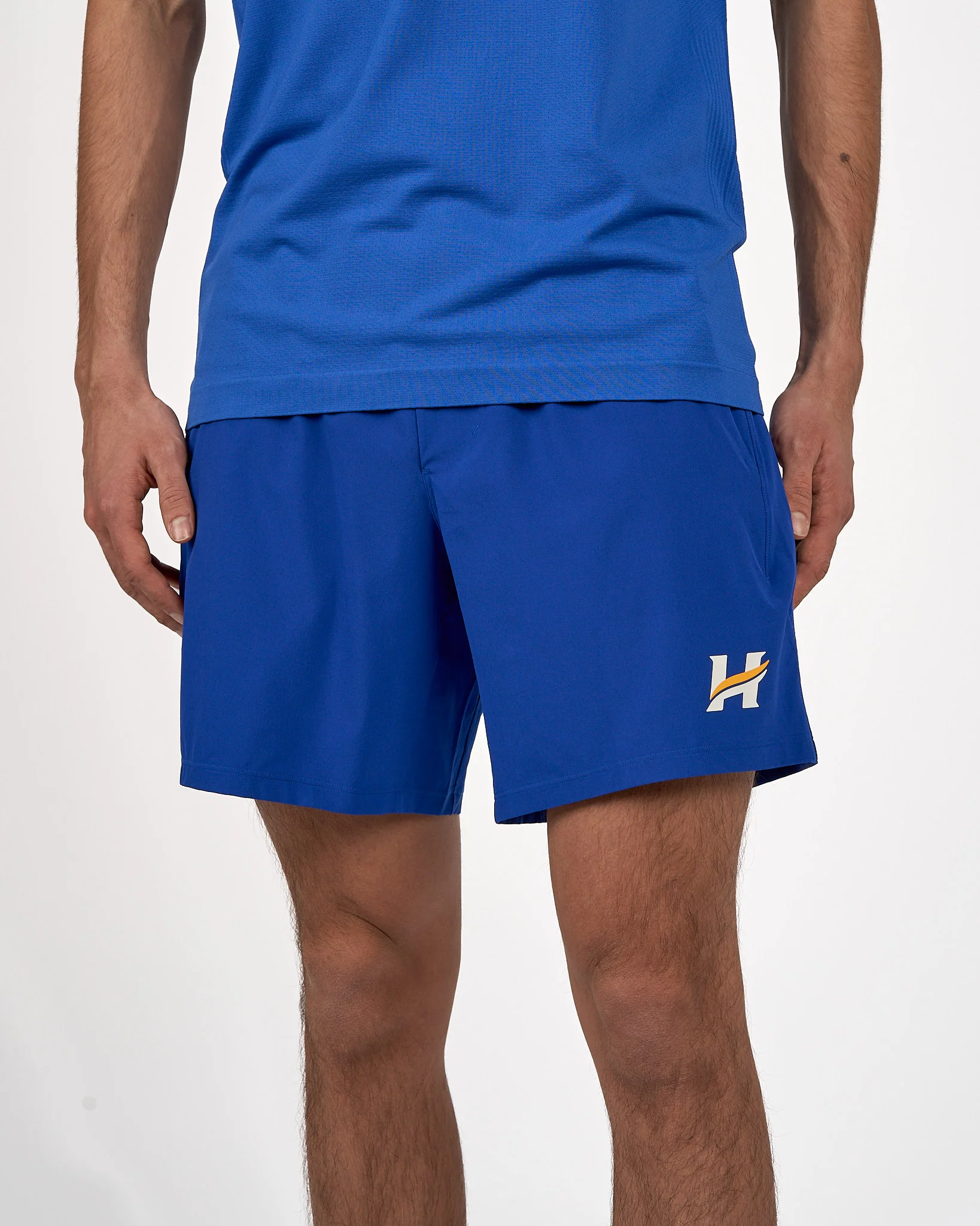Mens UBCO Heat Pace Breaker Short 7" Linerless - Cobalt - Image 2