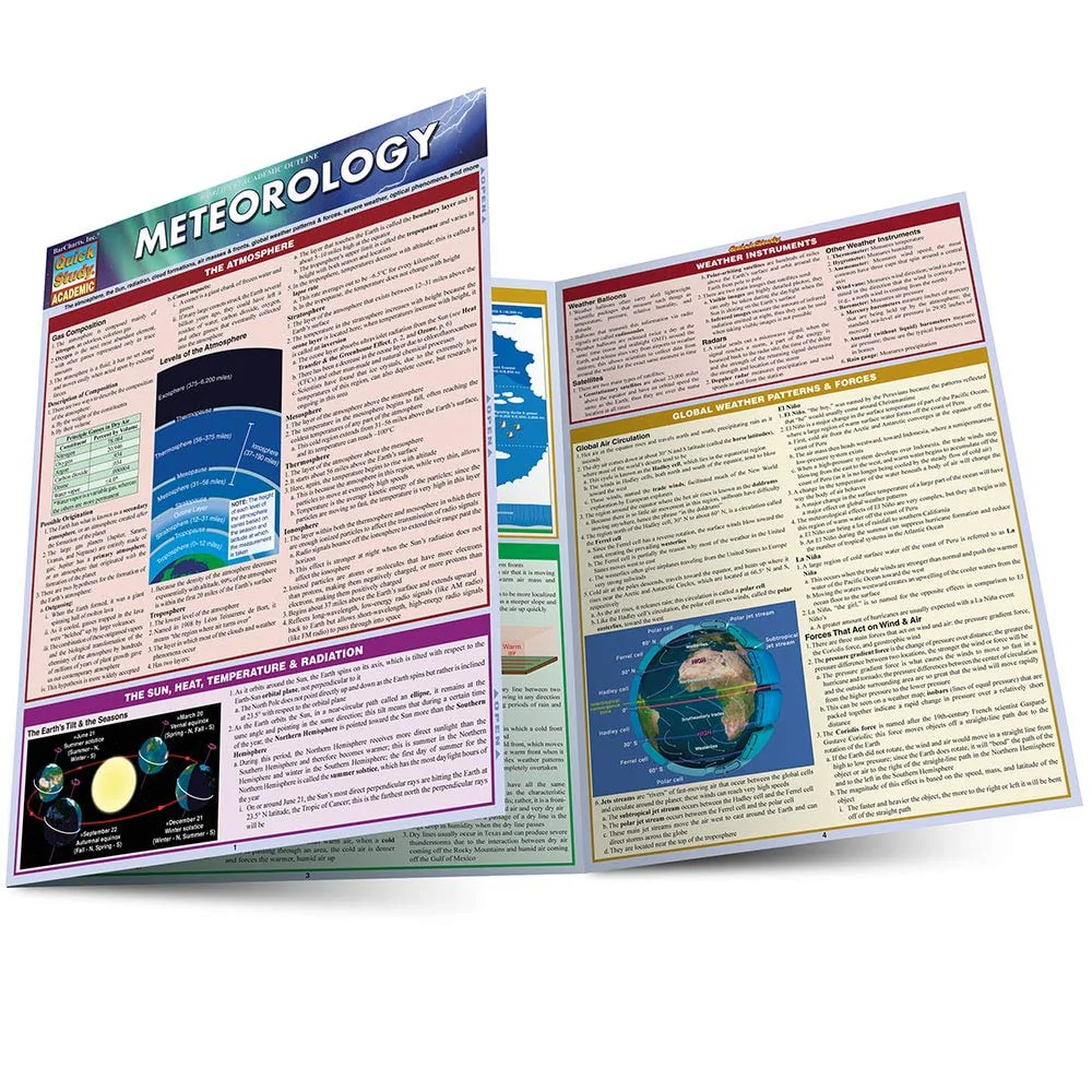 Meteorology QuickStudy Laminated Reference Guide