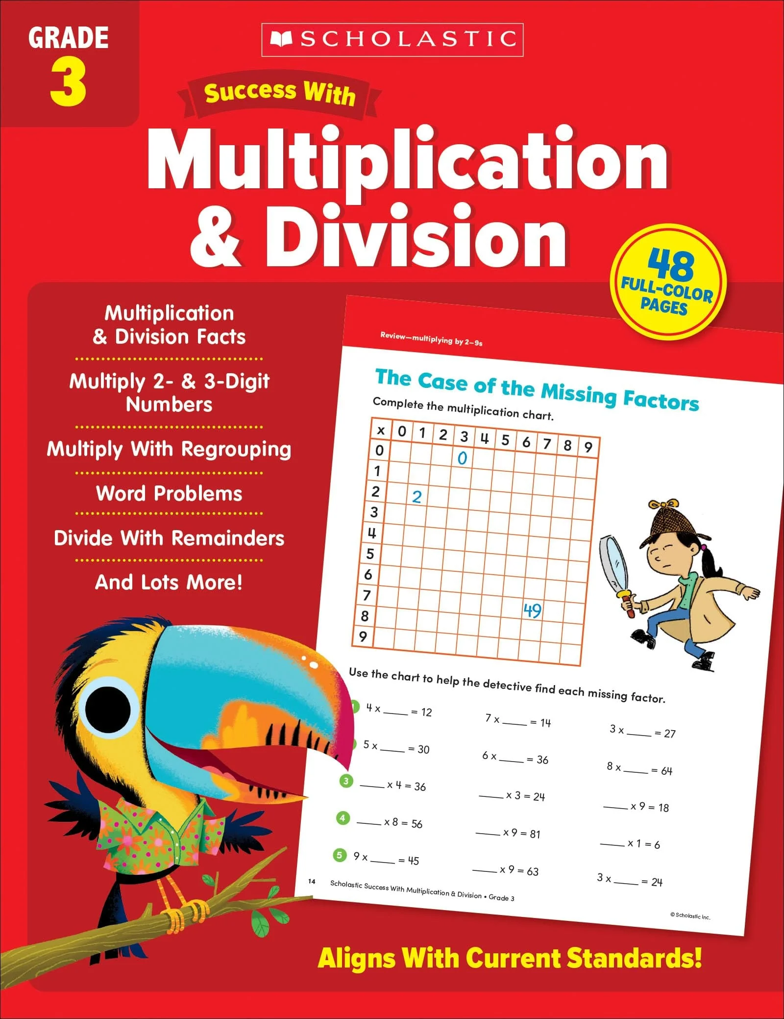 Scholastic Success with Multiplication and Division Grade 3 Workbook