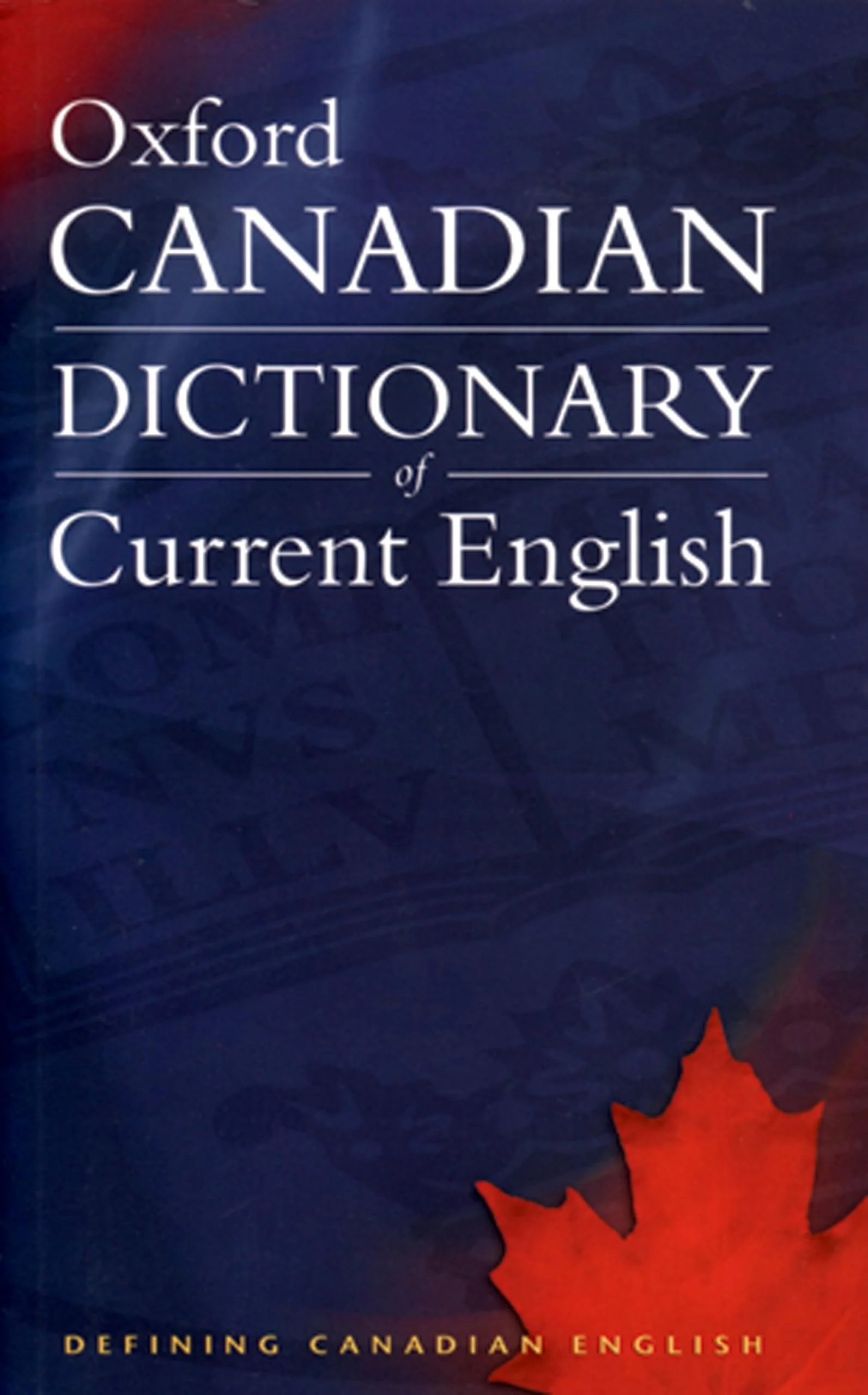 Oxford Canadian Dictionary of Current English