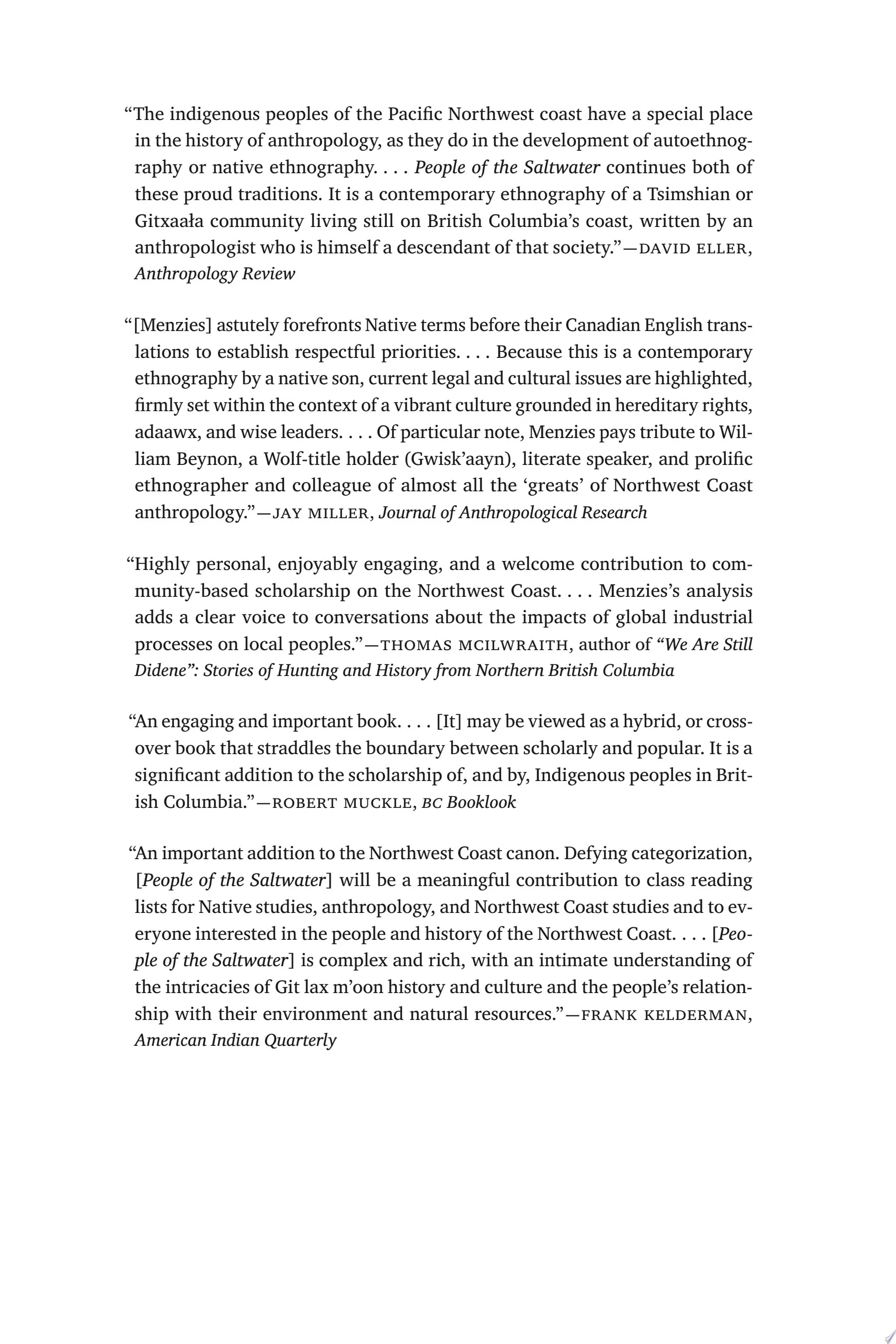 People of the Saltwater An Ethnography of Git lax m'oon - Image 2
