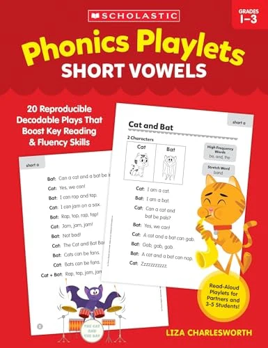 Phonics Playlets: Short Vowels 20 Reproducible Decodable Plays That Boost Key Reading and Fluency Skills