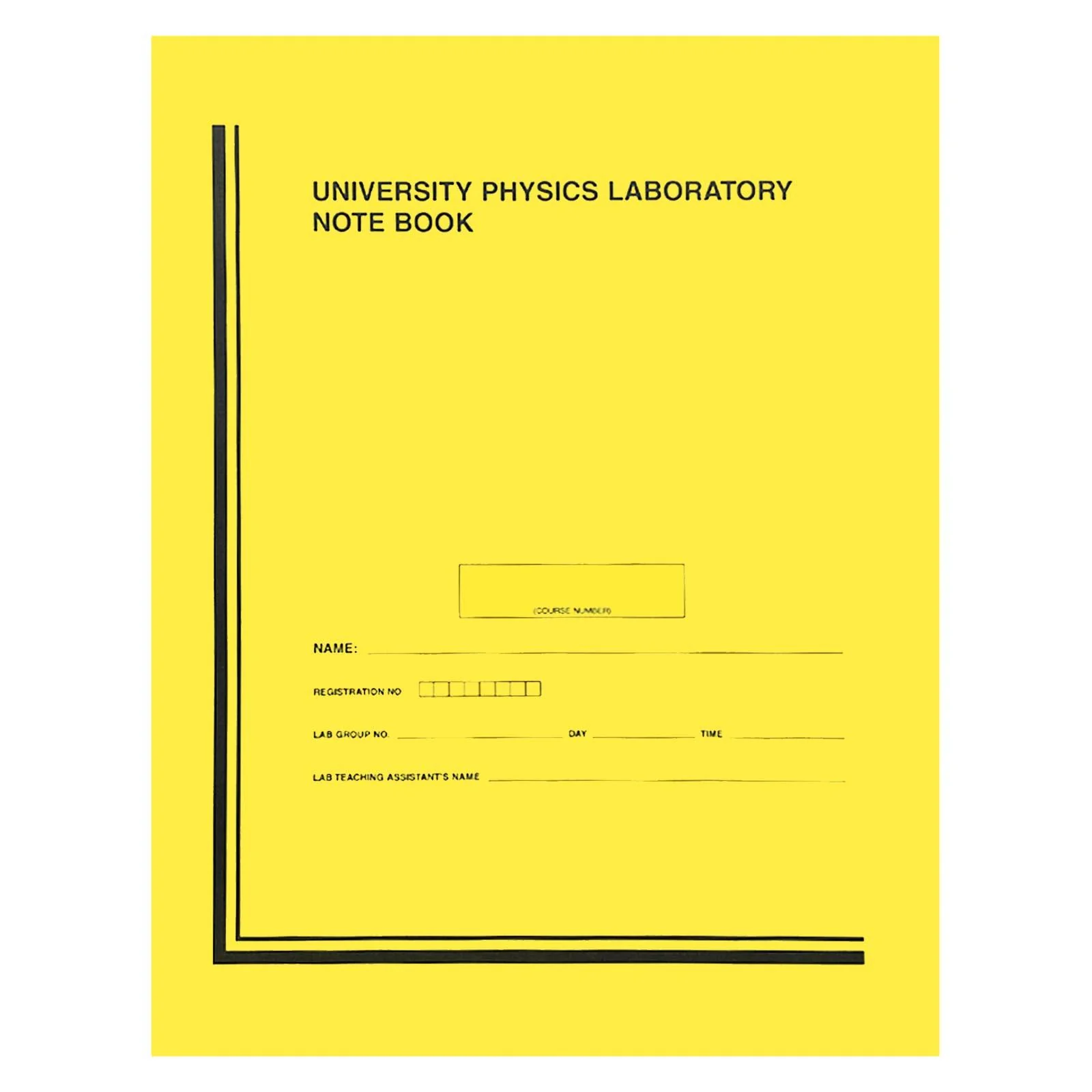Physics Lab Softcover Notebook - Yellow