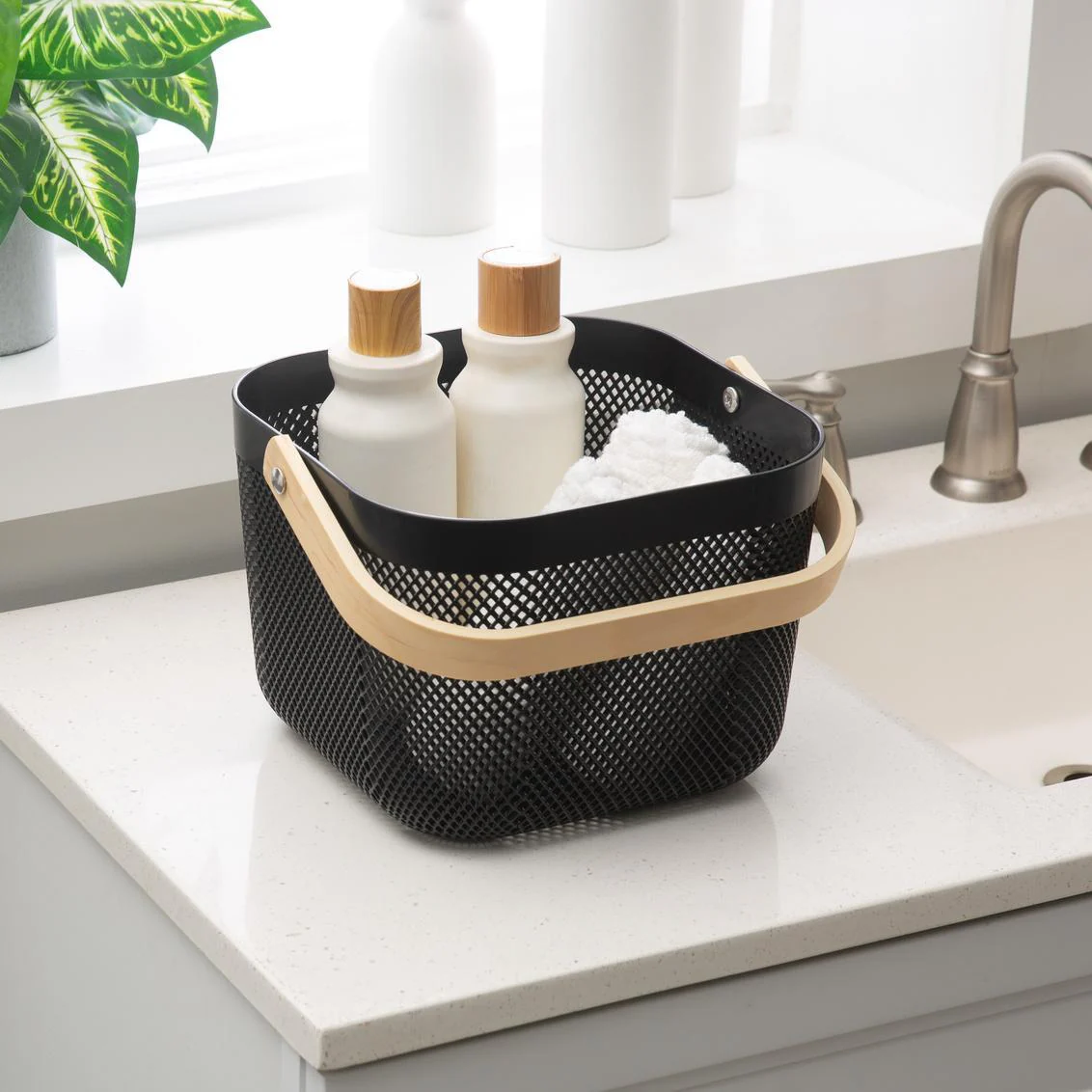 Plexus Mesh Storage Basket - Black