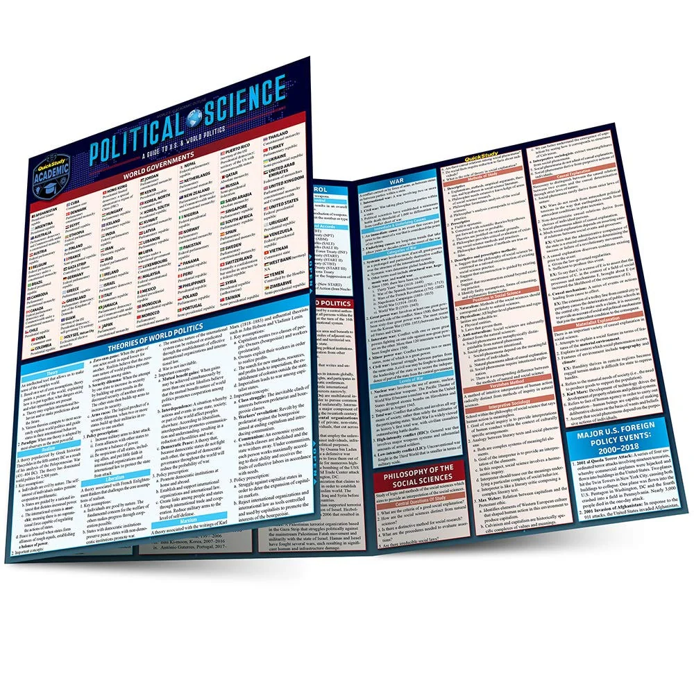 Political Science A QuickStudy Laminated Reference Guide