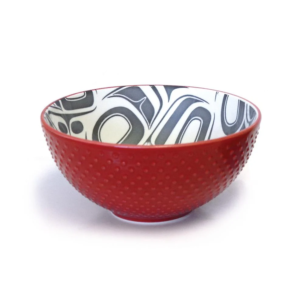Porcelain Bowl 6" Transforming Eagle - Image 2