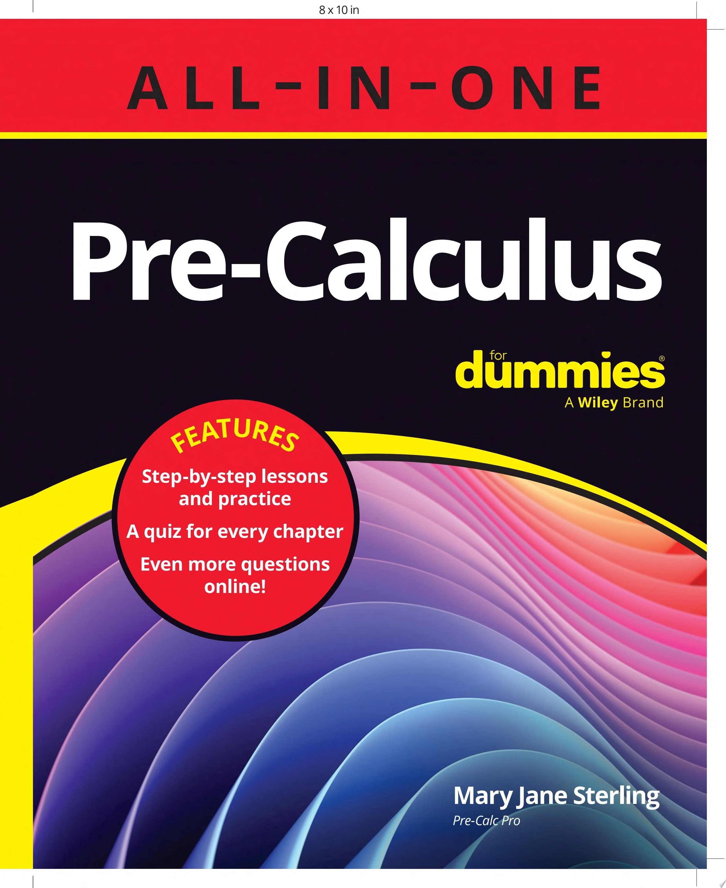 Pre-Calculus All-in-One For Dummies Book + Chapter Quizzes Online
