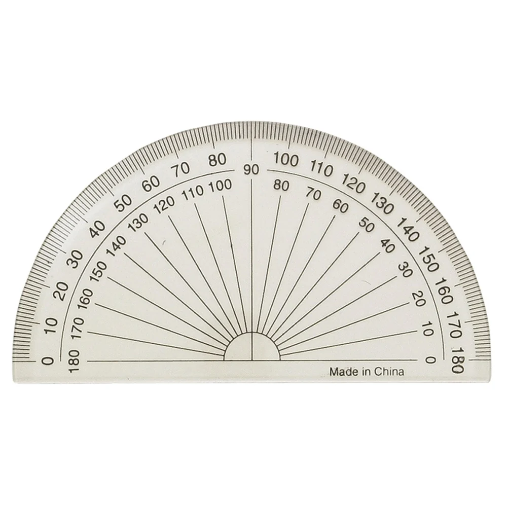 Protractor 4" Clear Bevelled