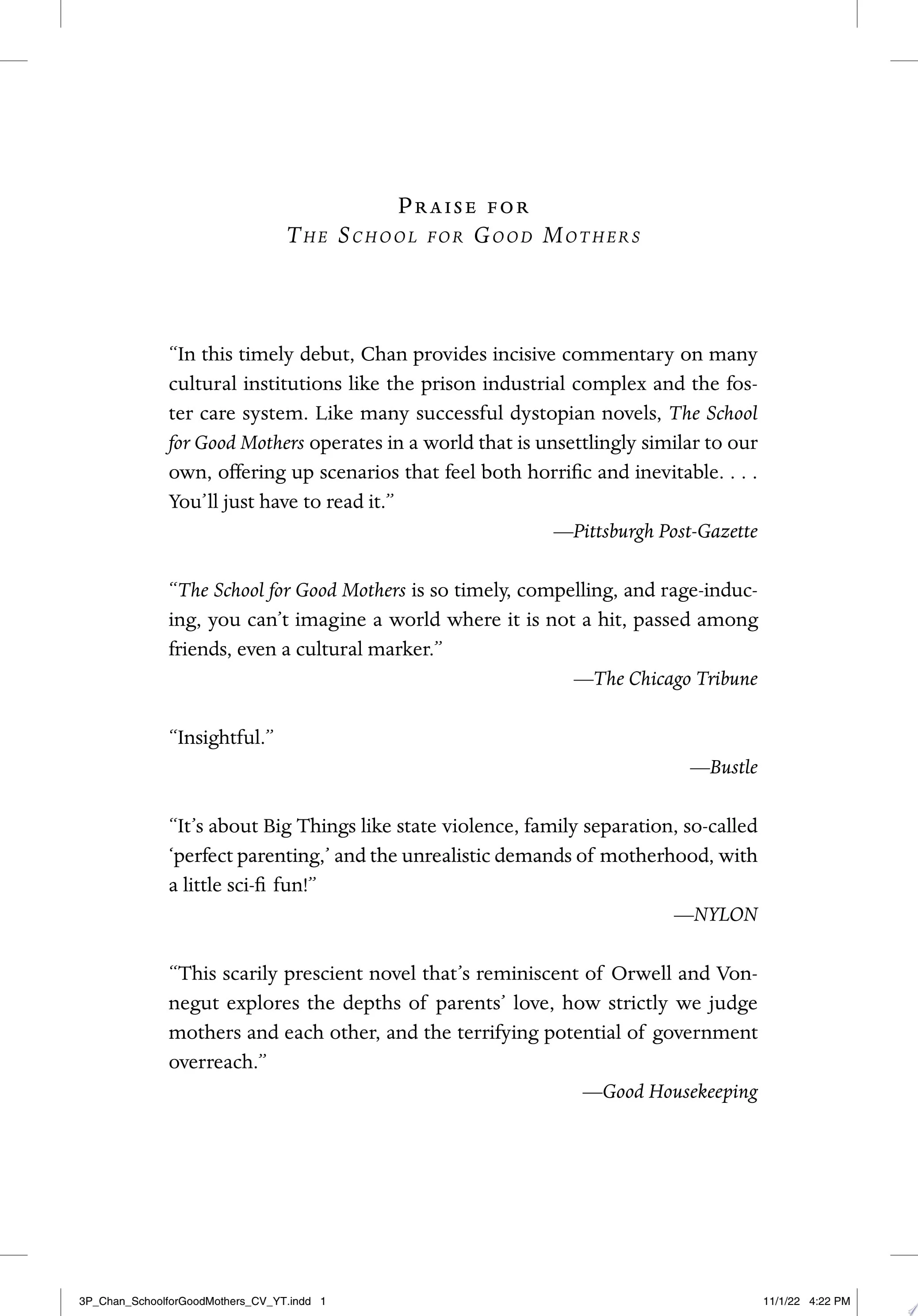 The School for Good Mothers A Novel