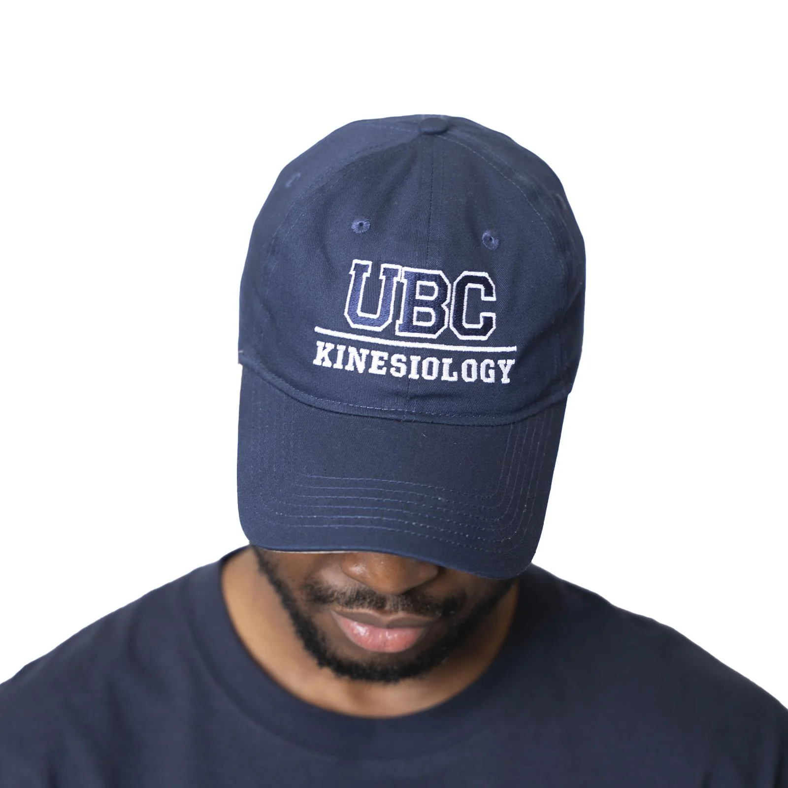School of Kinesiology Cotton Twill Cap - Navy & White - Image 3