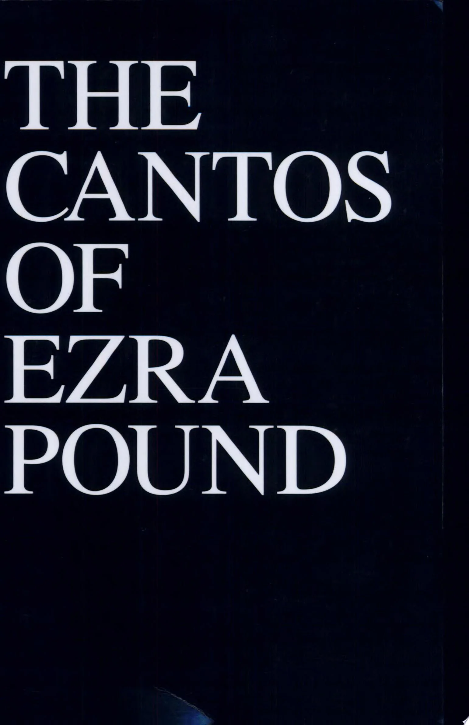 The Cantos of Ezra Pound