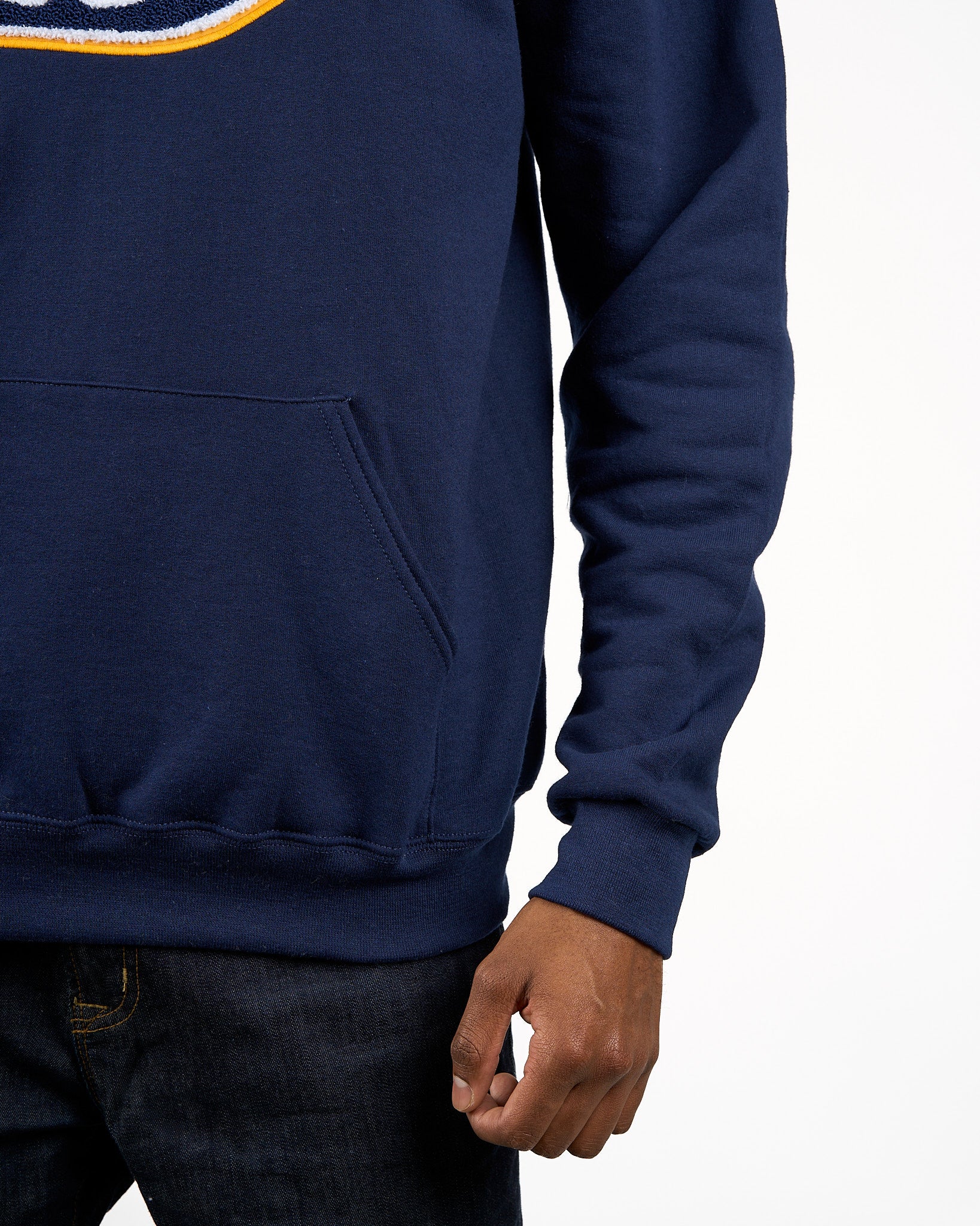 Thunderbird Chenille Hoodie - Navy - Image 3