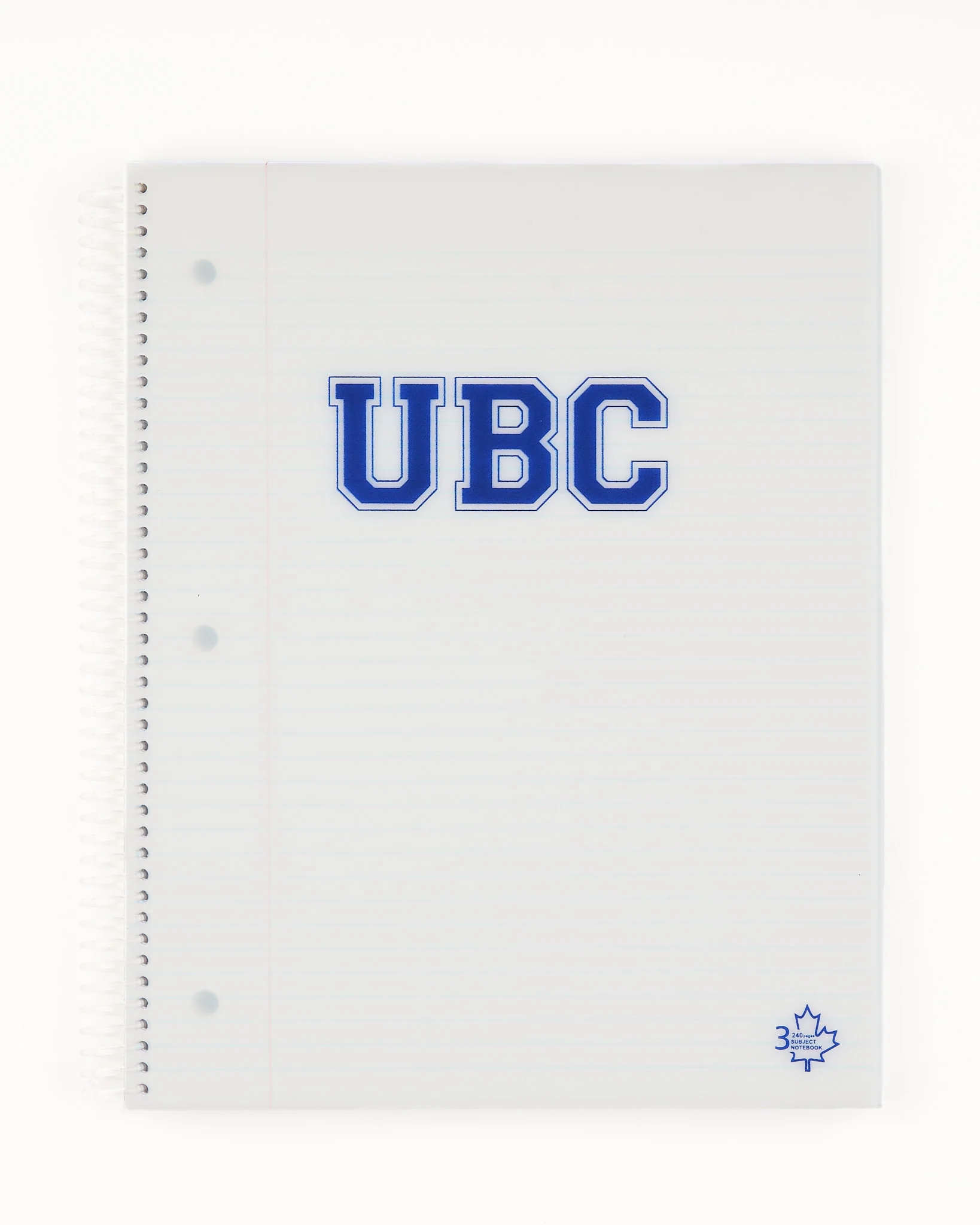 UBC 3 Subject Collegiate Notebook - Frost