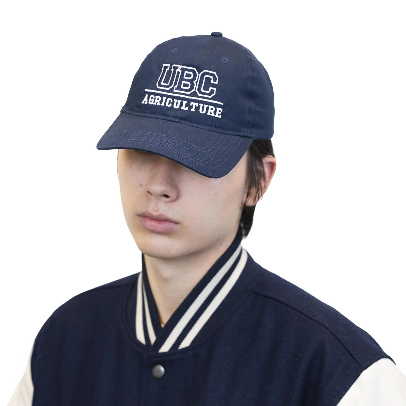 UBC Agriculture Cotton Twill Cap - Navy & White - Image 3